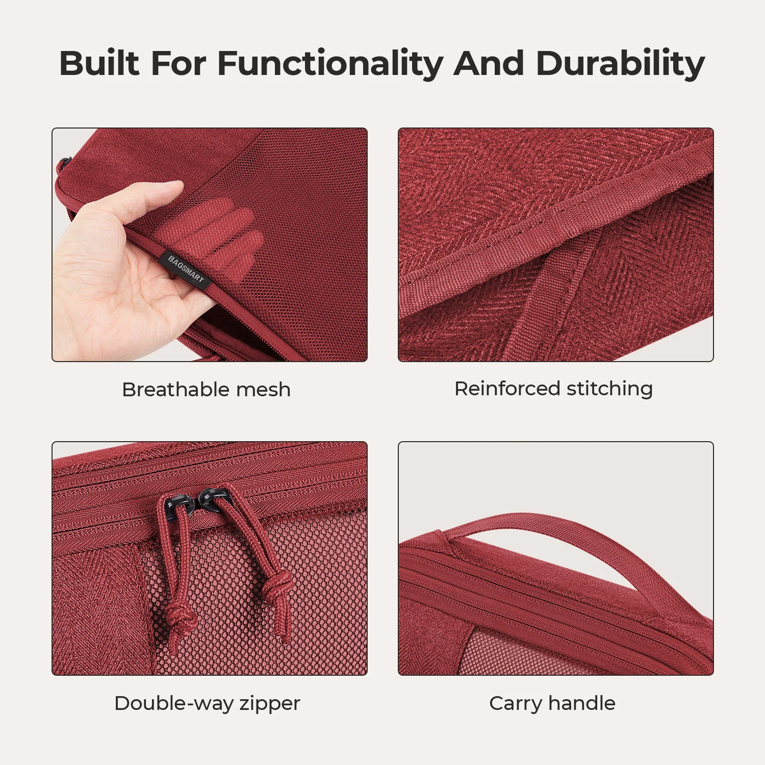 6PCS Compression Travel Packing Cubes for Suitcases - Image 13