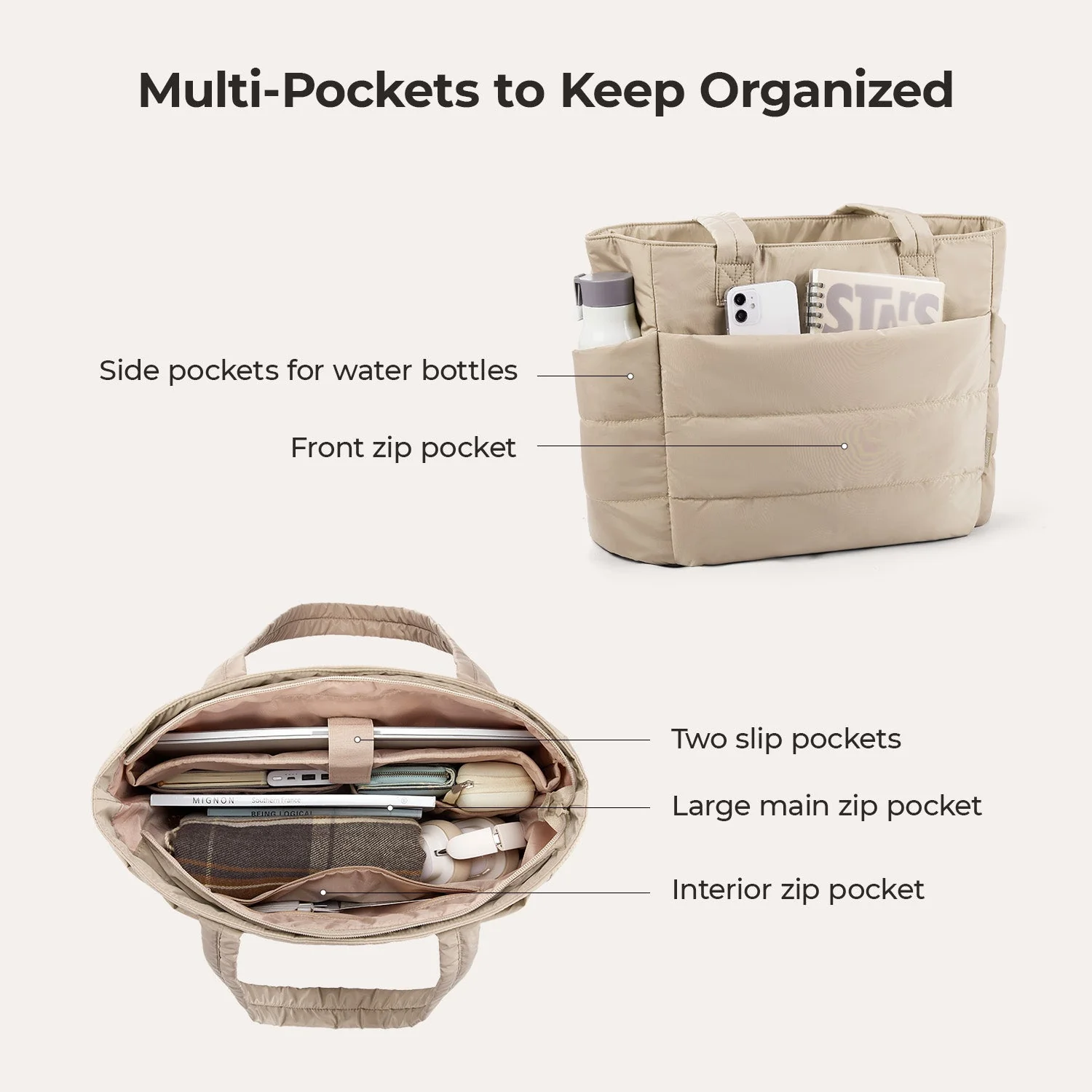 The Bubble 20L Puffy 15.6" Laptop Work Tote - Image 11