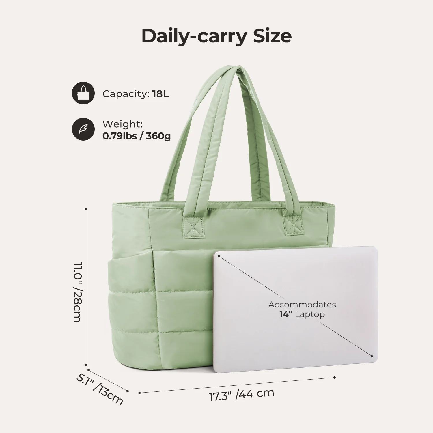 The Bubble 20L Puffy 15.6" Laptop Work Tote - Image 118