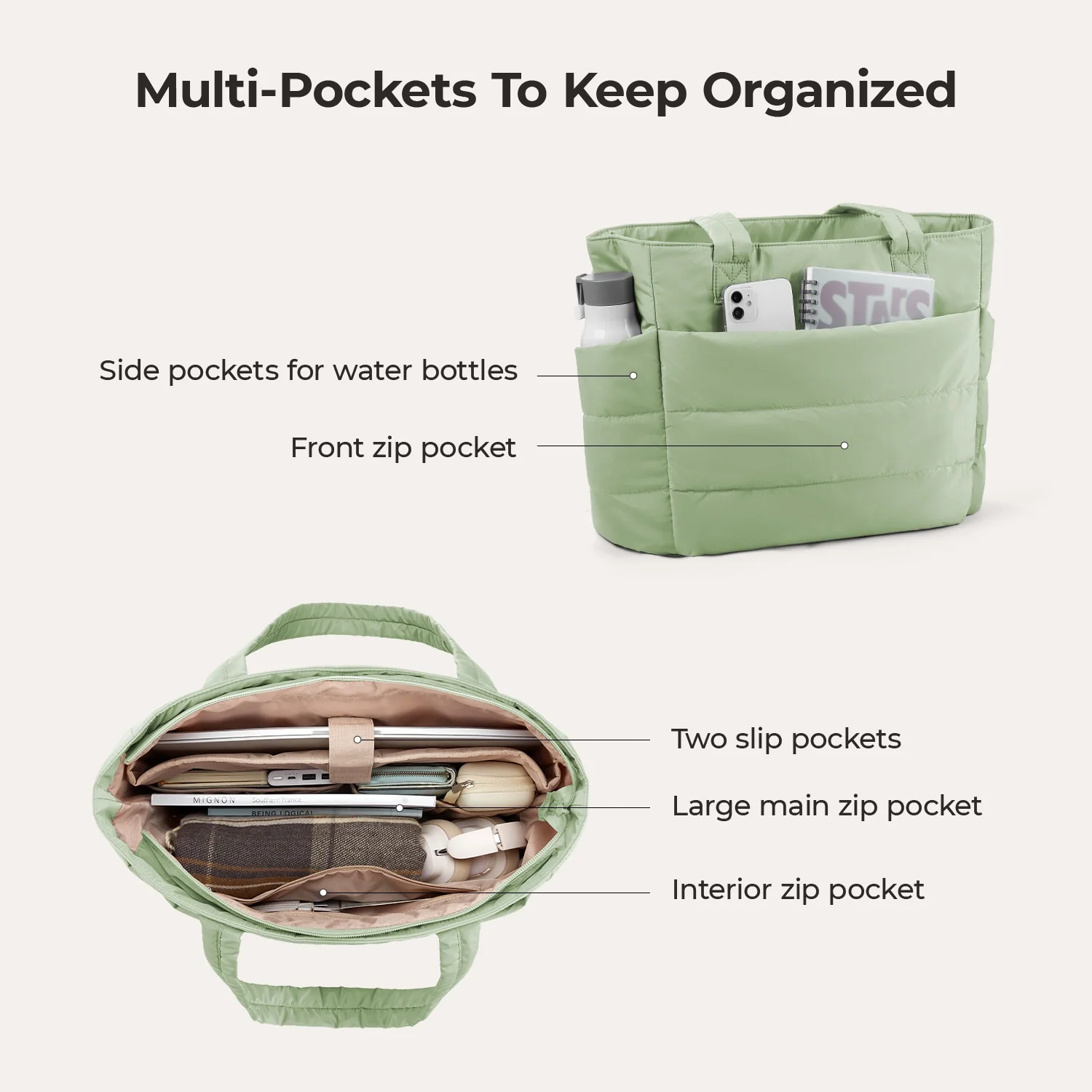 The Bubble 20L Puffy 15.6" Laptop Work Tote - Image 119