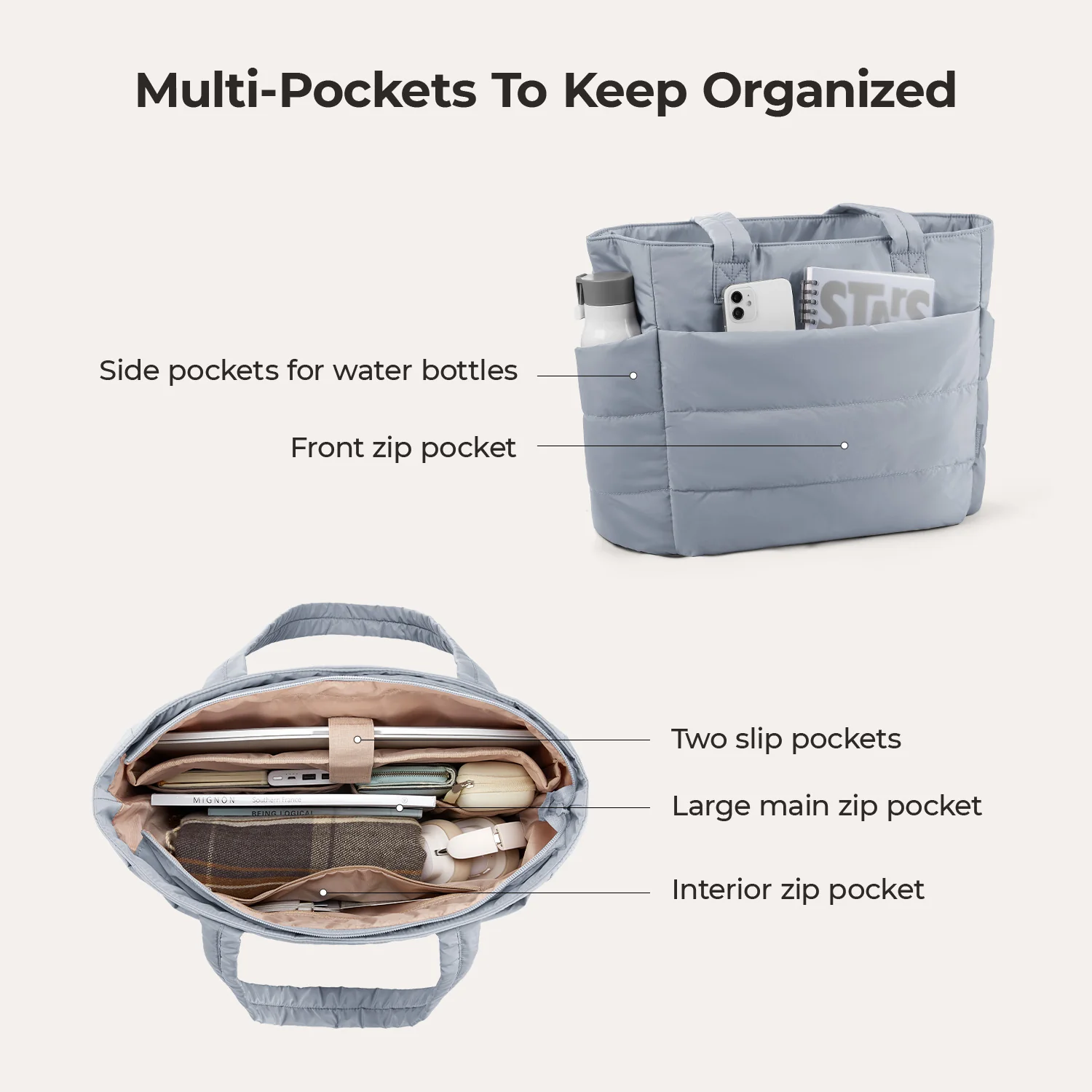 The Bubble 20L Puffy 15.6" Laptop Work Tote - Image 86