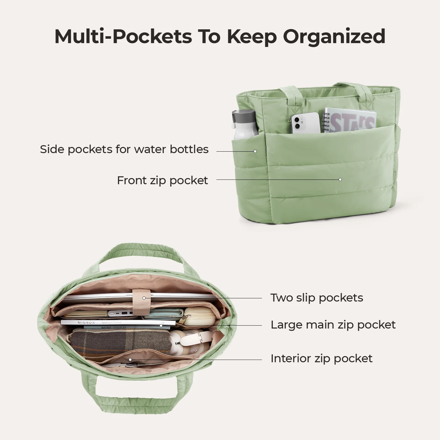 The Bubble 20L Puffy 15.6" Laptop Work Tote - Image 95