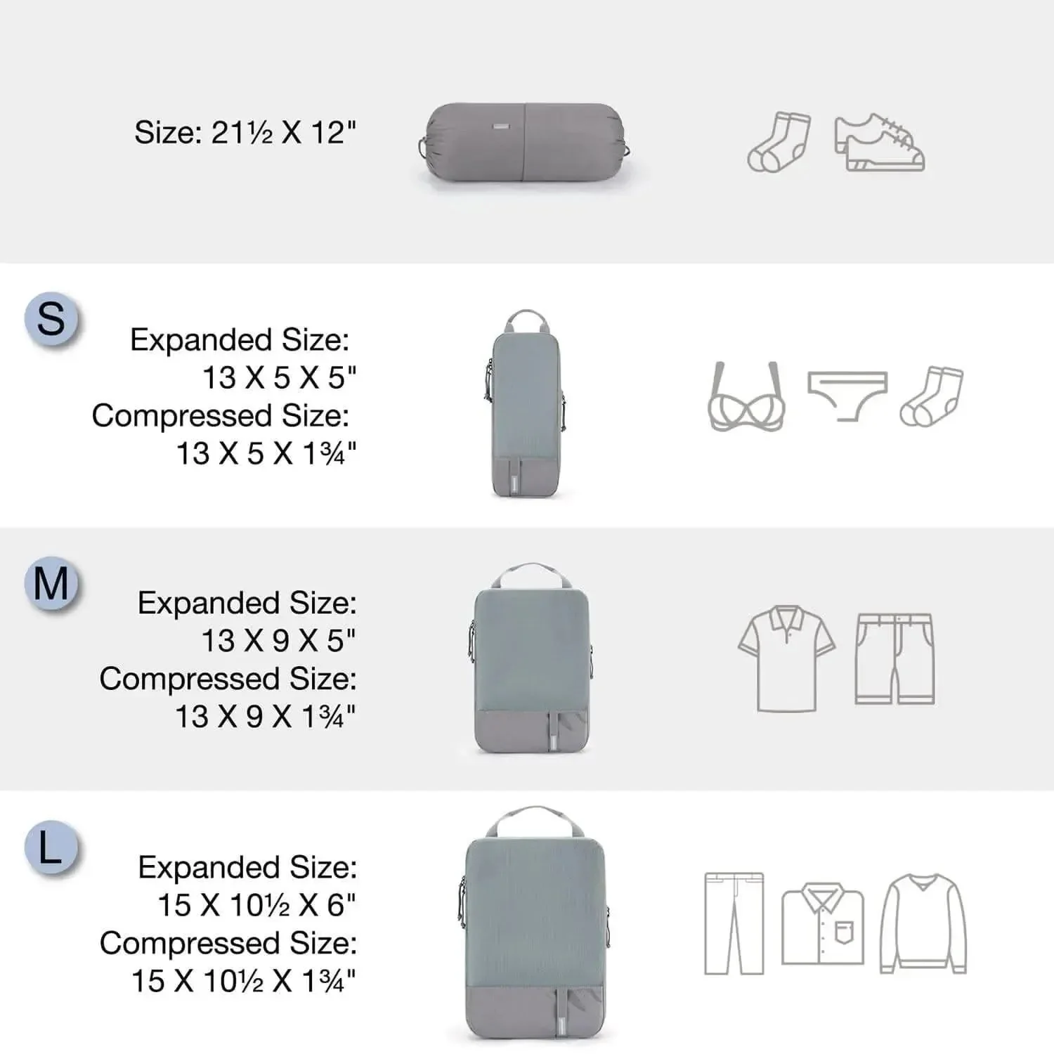 Compression Packing Cubes Part of Faro Travel Set - Image 55