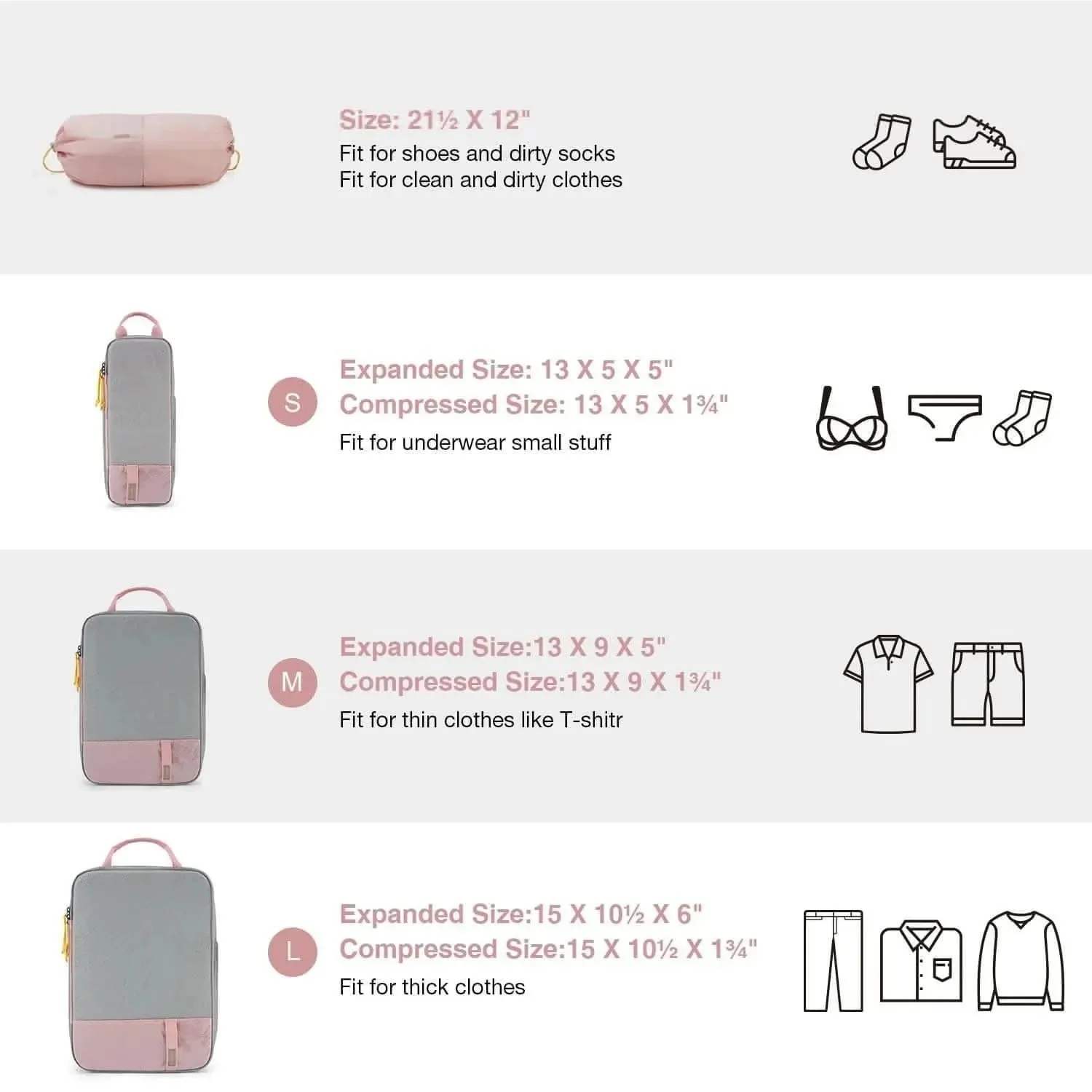 Compression Packing Cubes Part of Faro Travel Set - Image 60