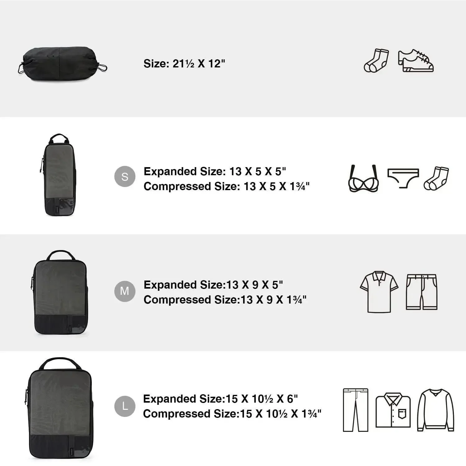 Compression Packing Cubes 6 PCS - Image 58
