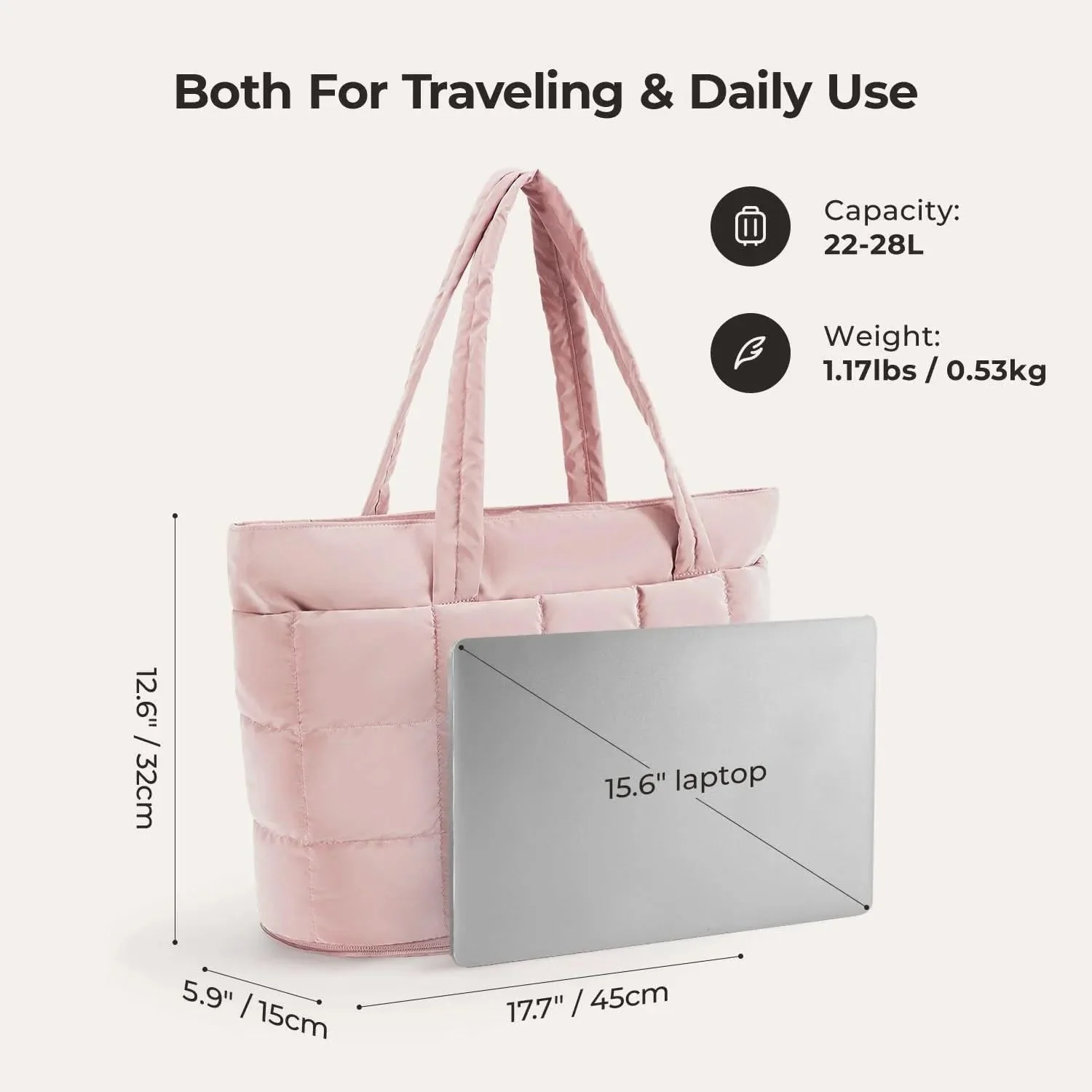 Bubble 22L-28L Expandable Puffer Travel Tote Bag - Image 24