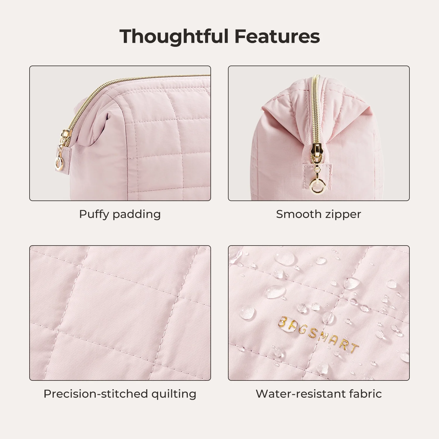 Bagsmart Puffy Makeup Bag - Image 5