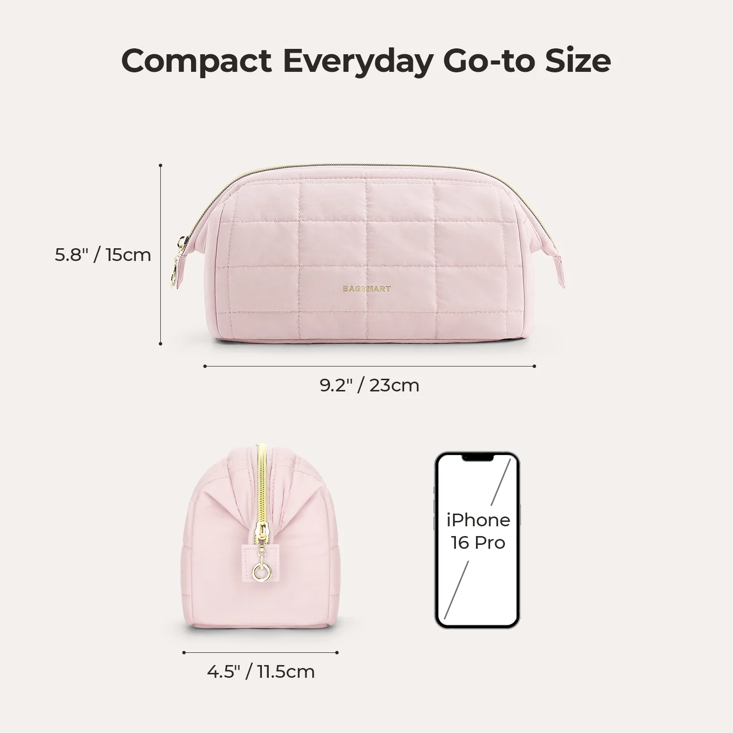 Bagsmart Puffy Makeup Bag - Image 6