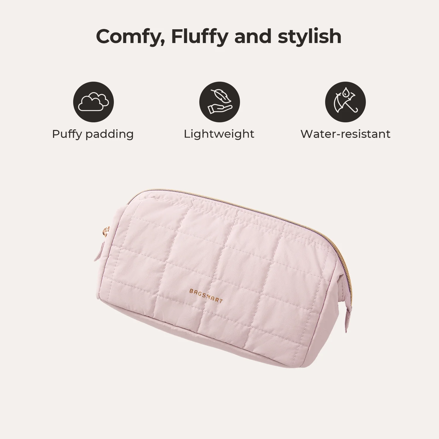 Bagsmart Puffy Makeup Bag - Image 7