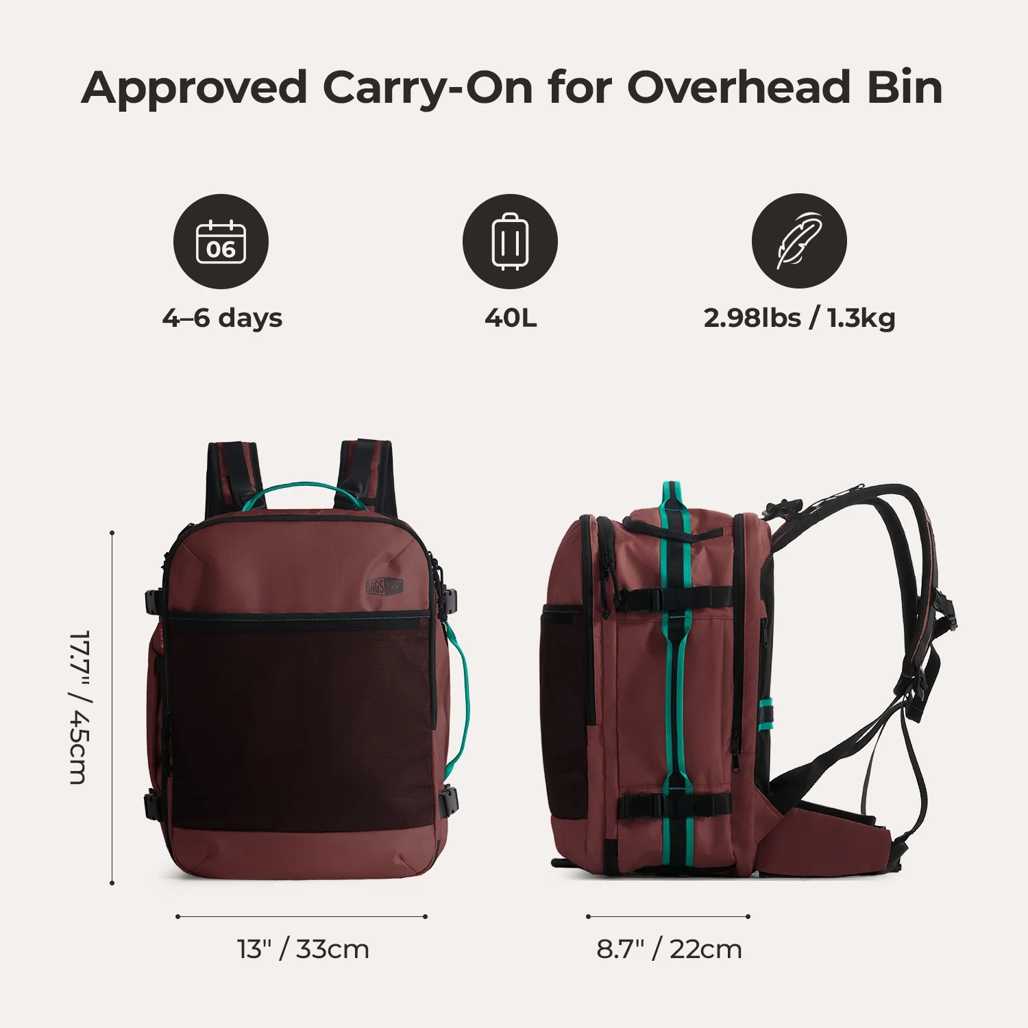 Blast Pro 40L Travel Backpack - Image 110