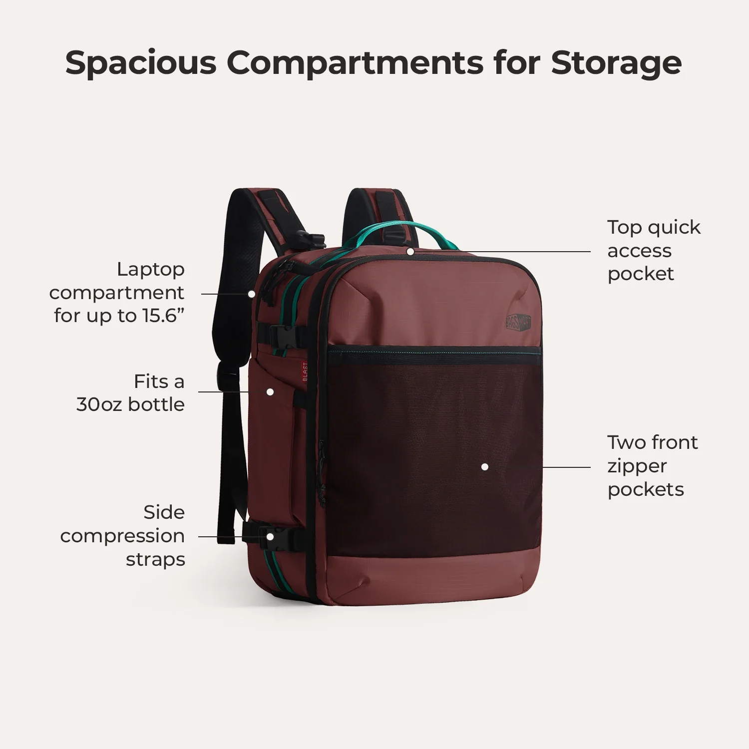 Blast Pro 40L Travel Backpack - Image 114