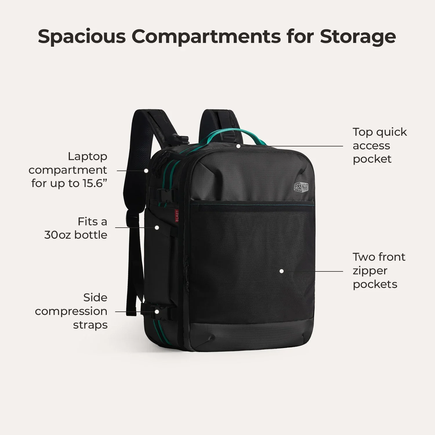 Blast Pro 40L Travel Backpack - Image 24