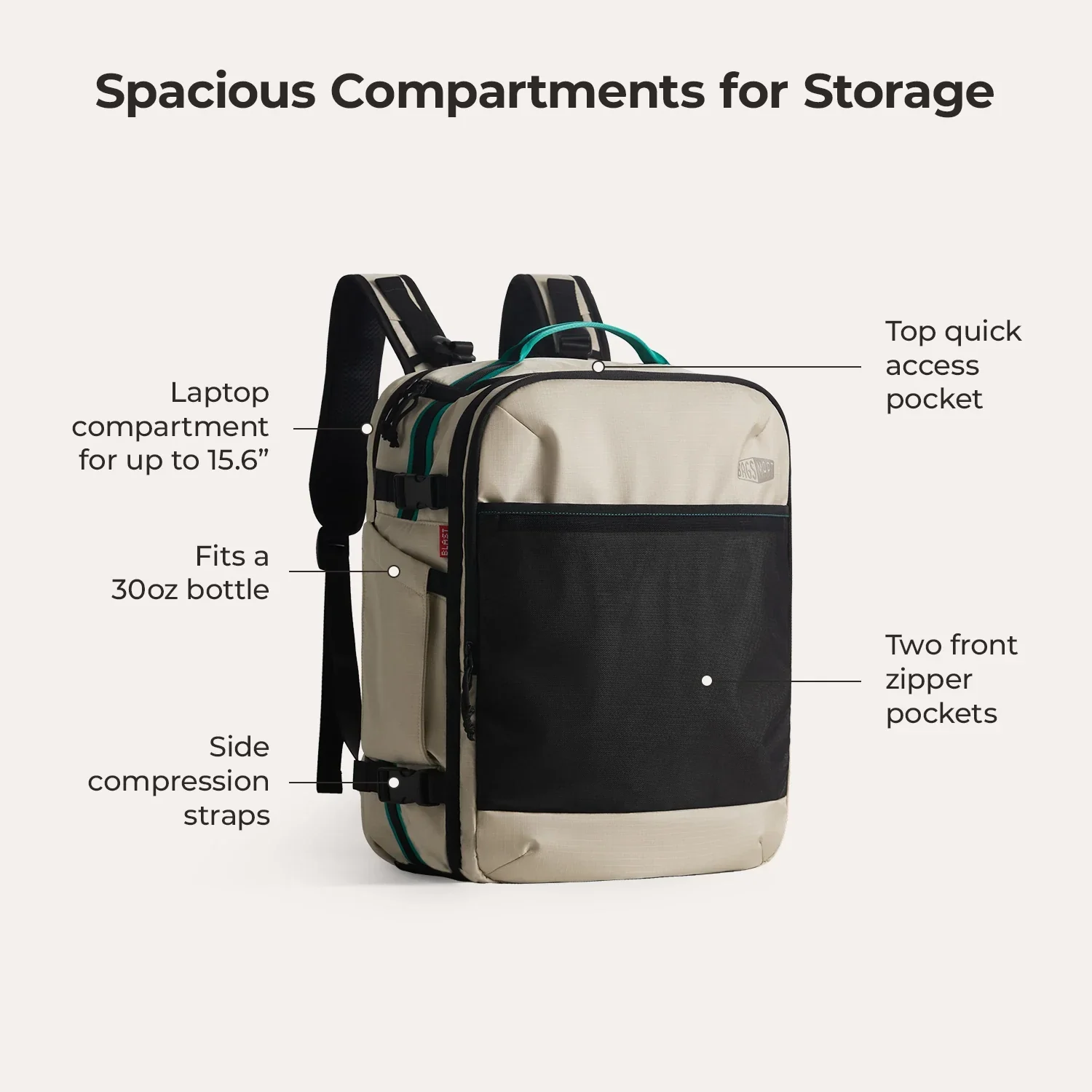 Blast Pro 40L Travel Backpack - Image 4