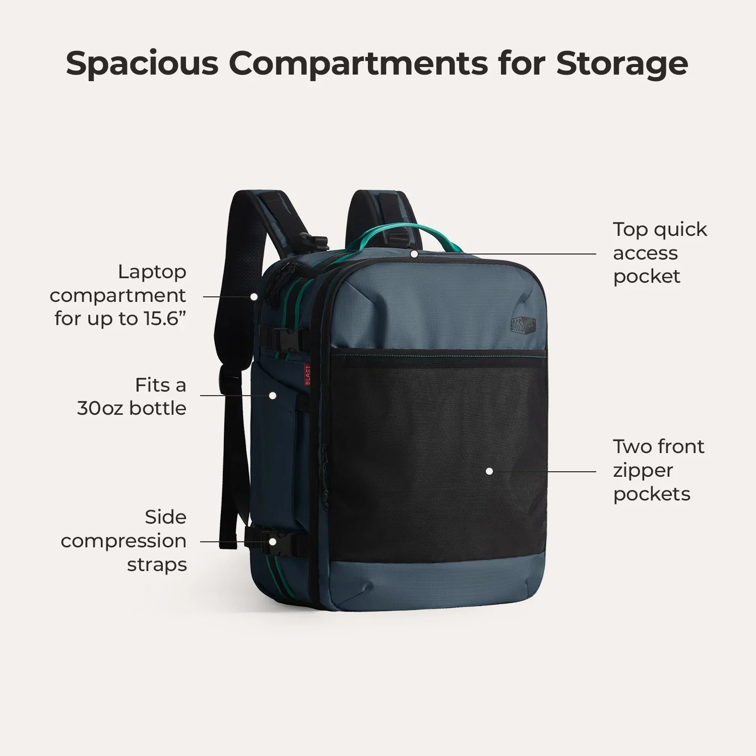 Blast Pro 40L Travel Backpack - Image 44