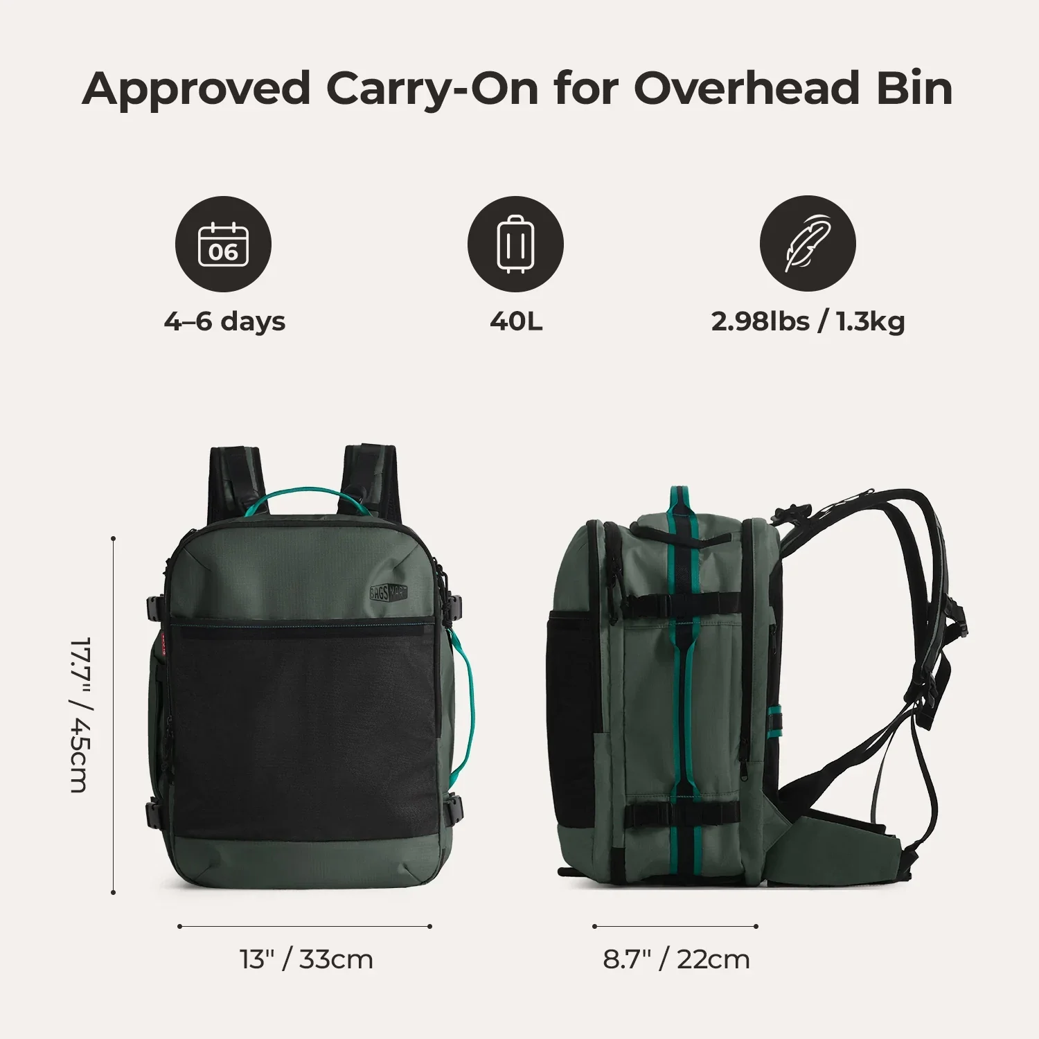 Blast Pro 40L Travel Backpack - Image 63