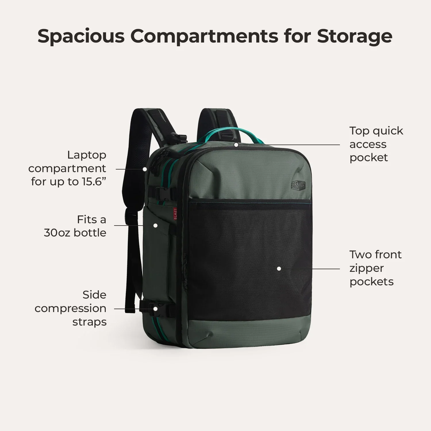 Blast Pro 40L Travel Backpack - Image 64