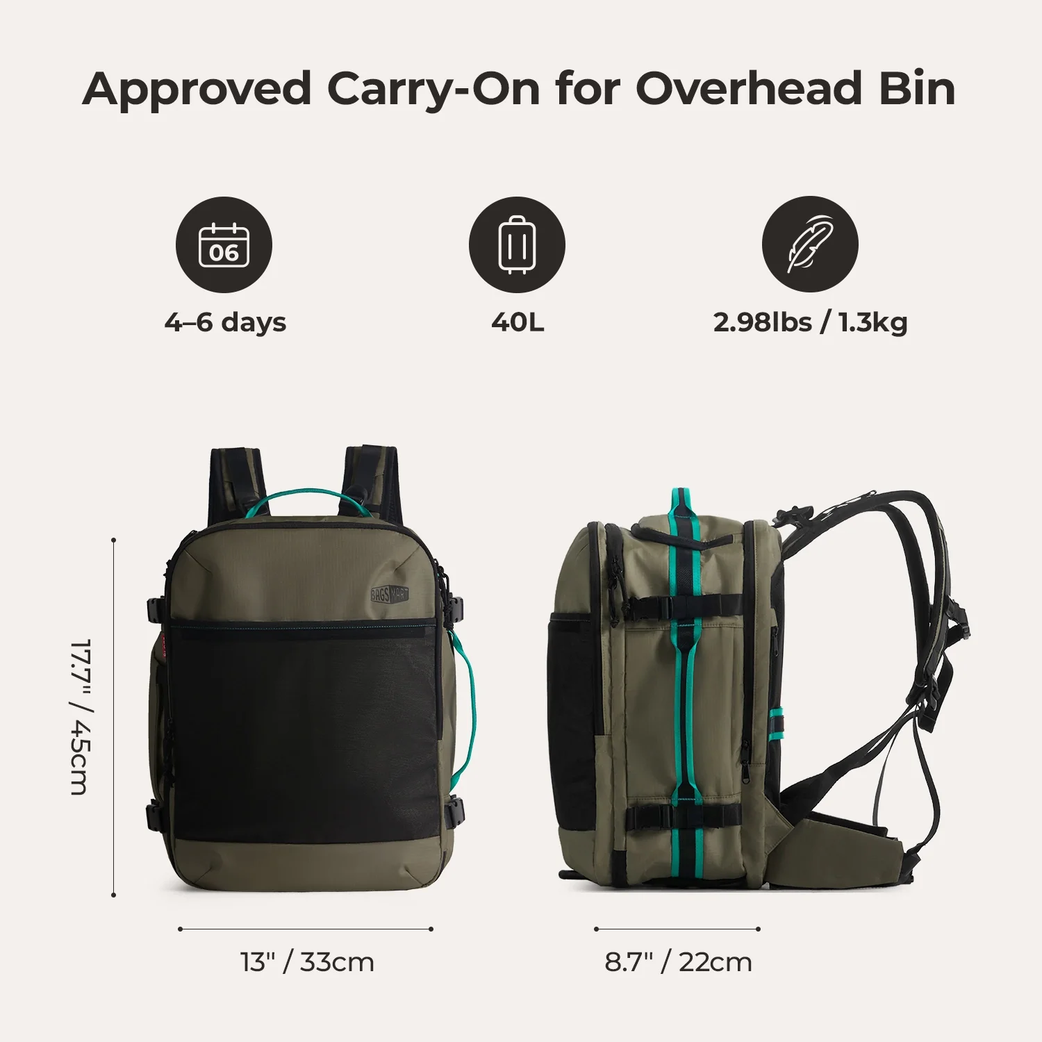 Blast Pro 40L Travel Backpack - Image 85