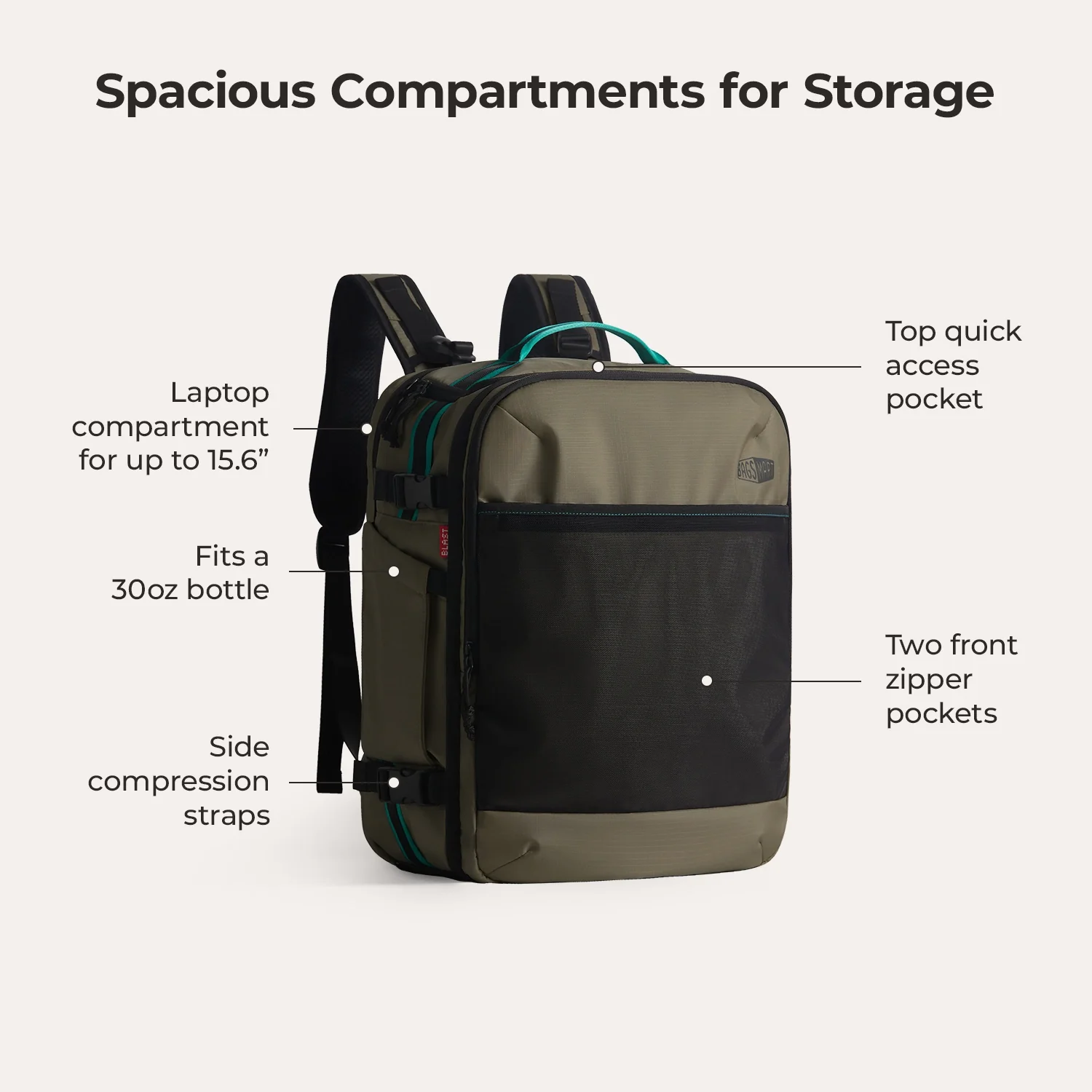 Blast Pro 40L Travel Backpack - Image 86