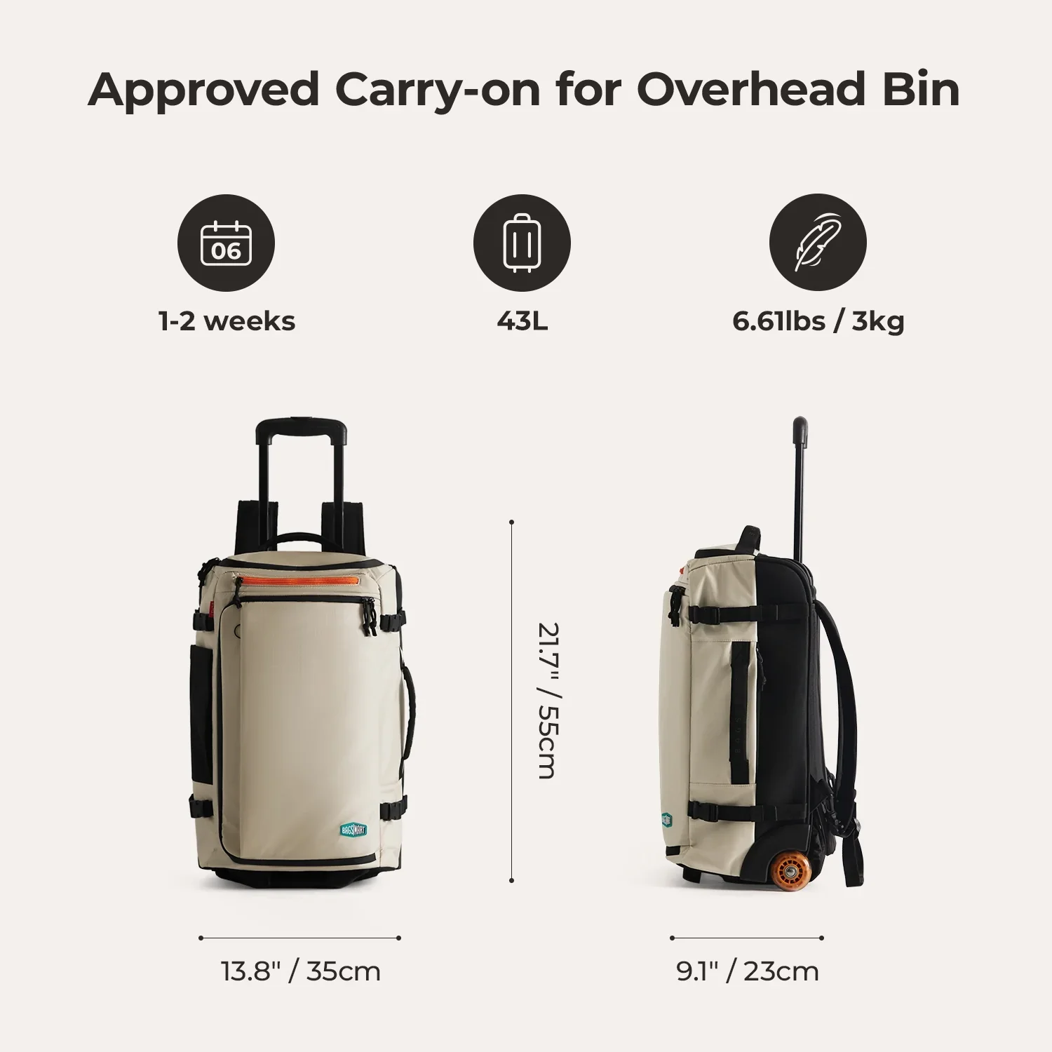 Blast 43L Roller Backpack - Image 4
