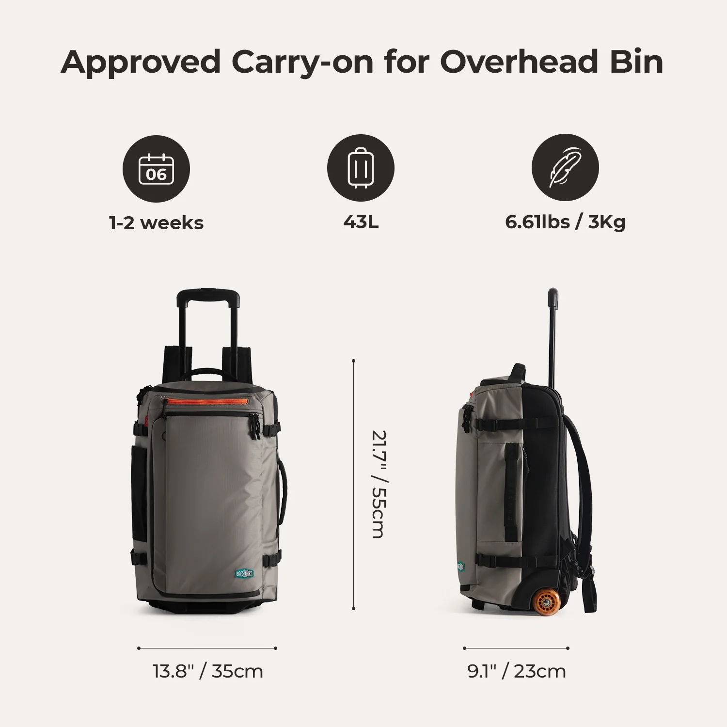 Blast 43L Roller Backpack - Image 49