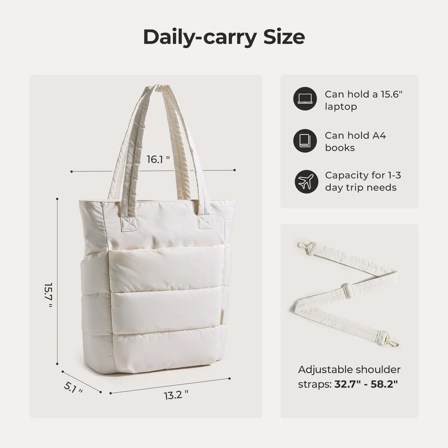 Bubble 21L Puffy Tote - Image 11