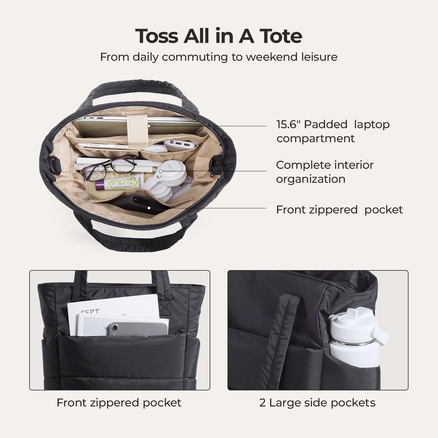 Bubble 21L Puffy Tote - Image 5