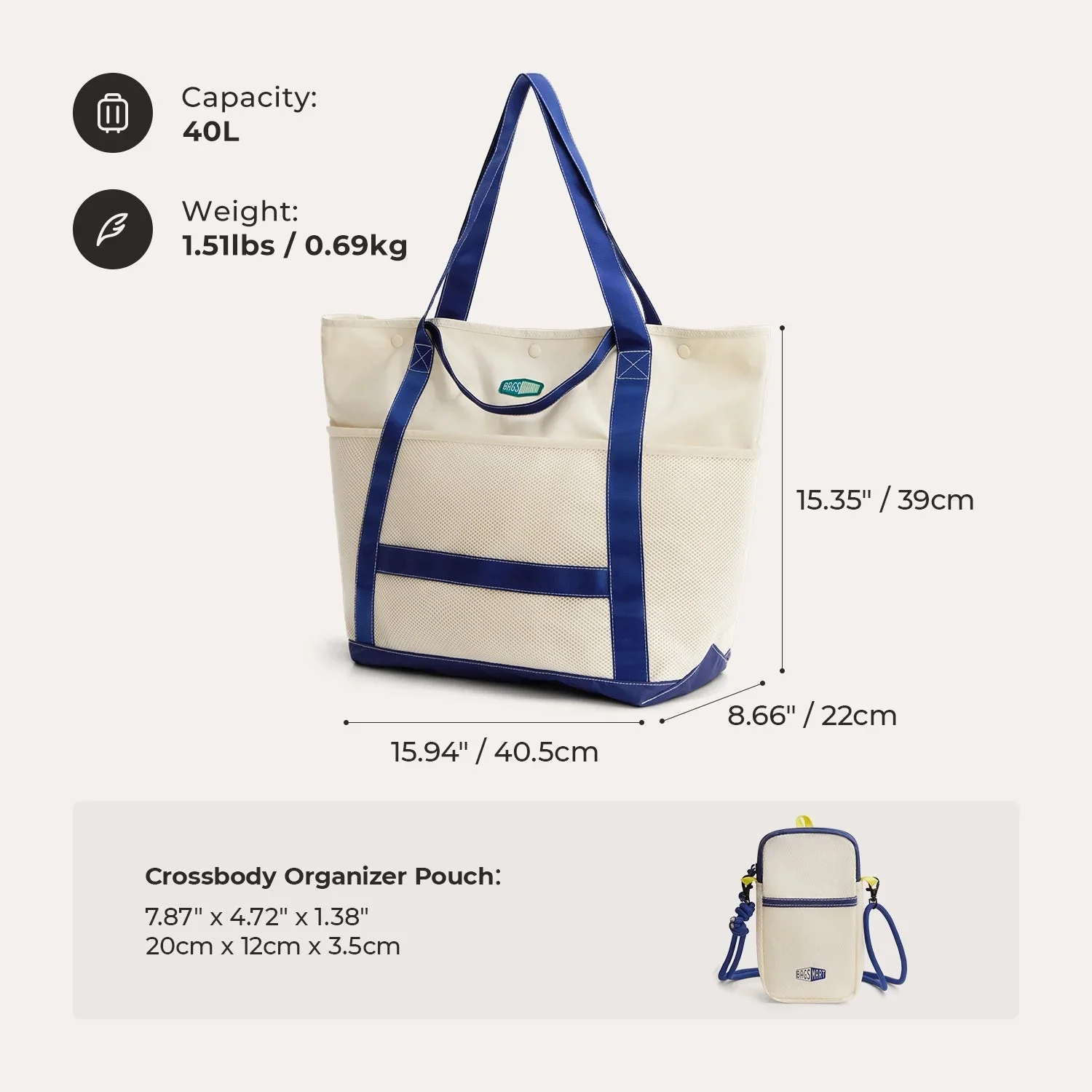 Coast 40L Tote - Image 3