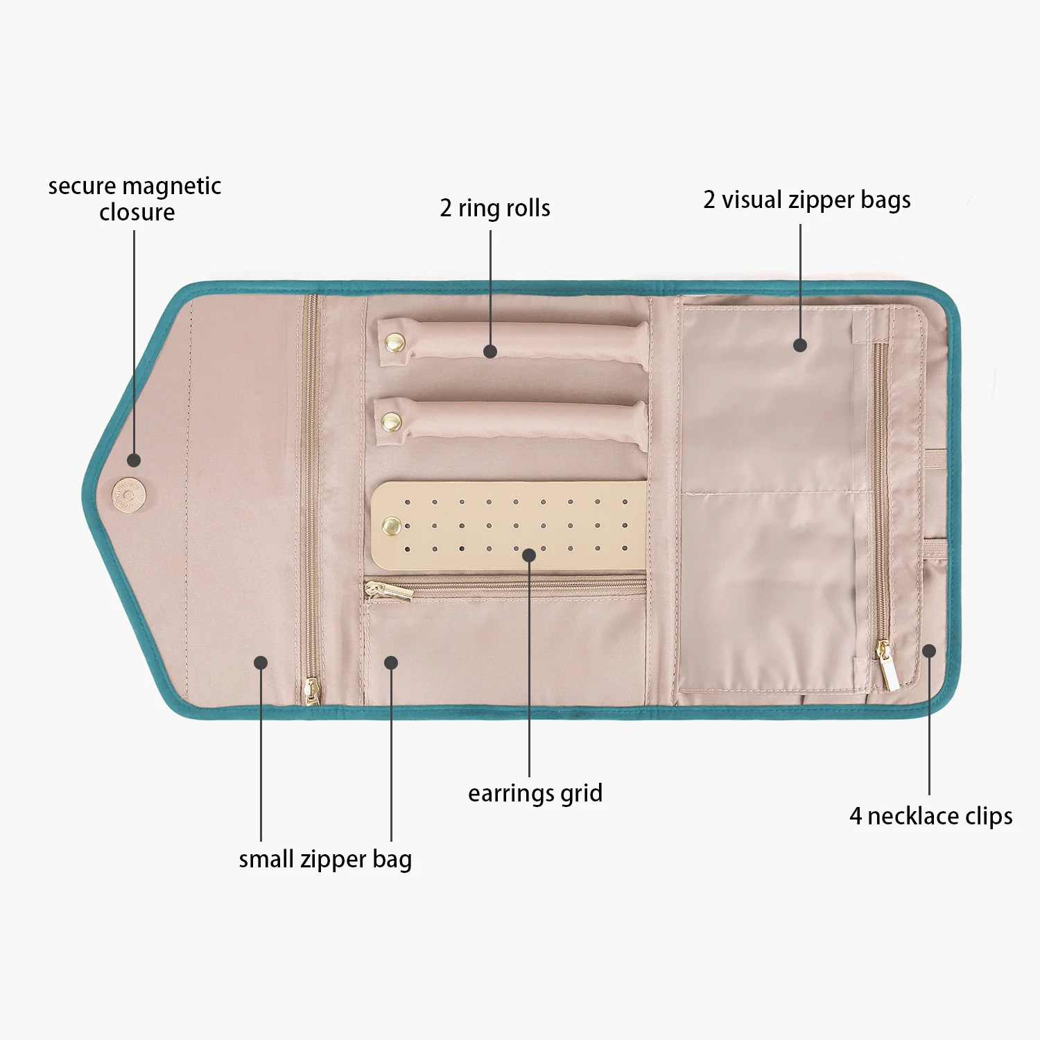 Peri Folding Jewelry Organizer - Image 4