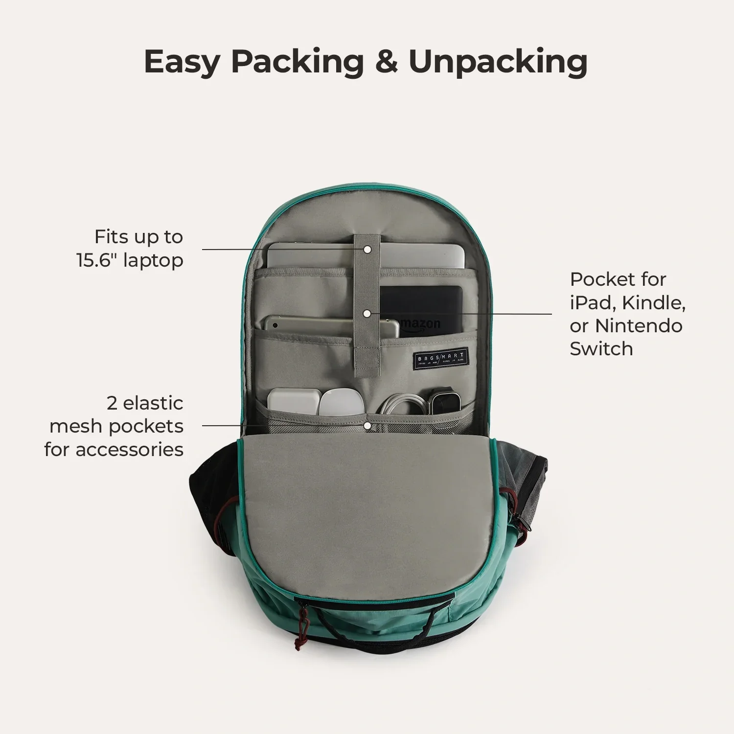 Focus 15.6" Laptop Backpack - Image 26