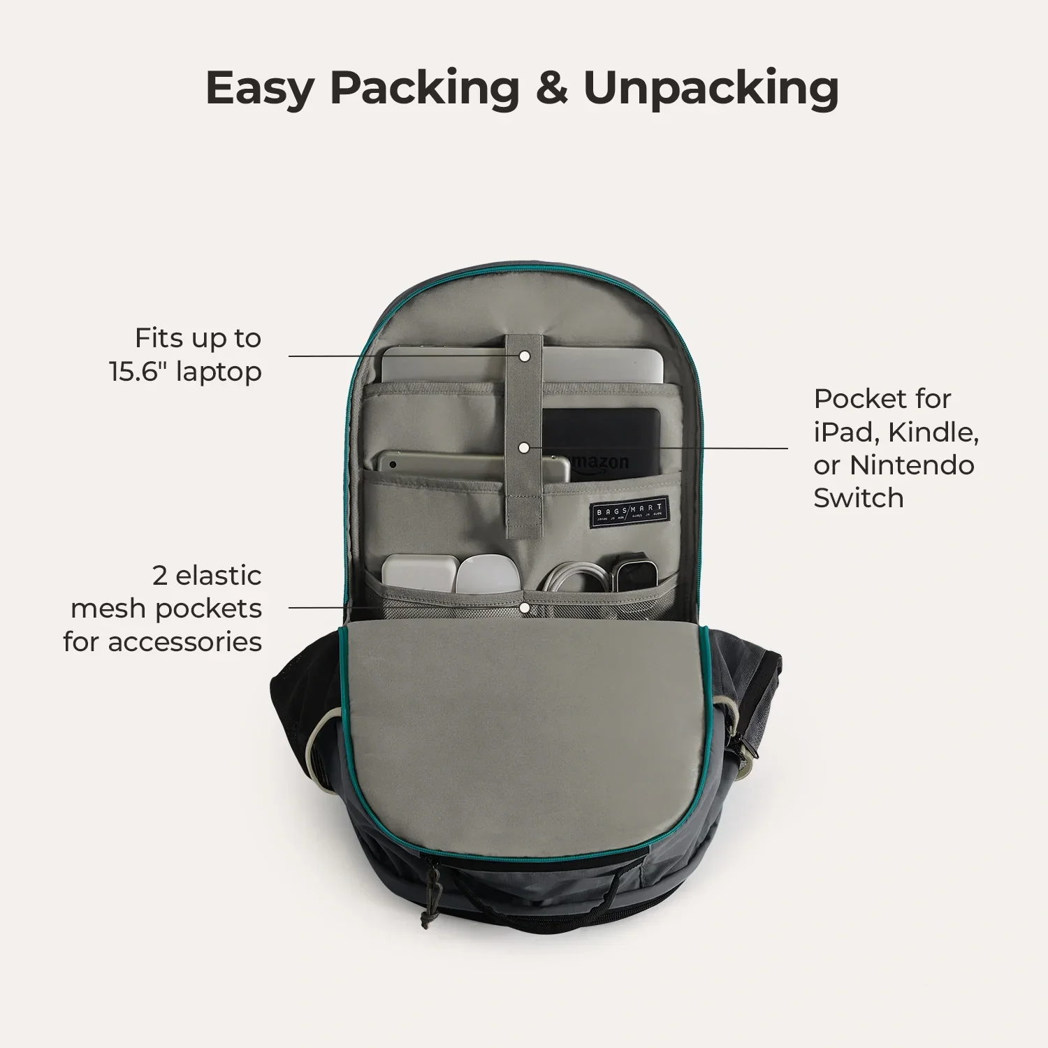 Focus 15.6" Laptop Backpack - Image 46