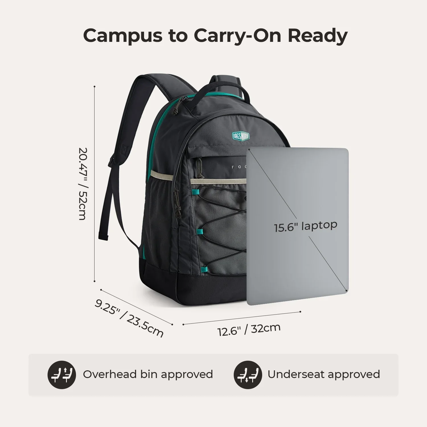 Focus 15.6" Laptop Backpack - Image 54