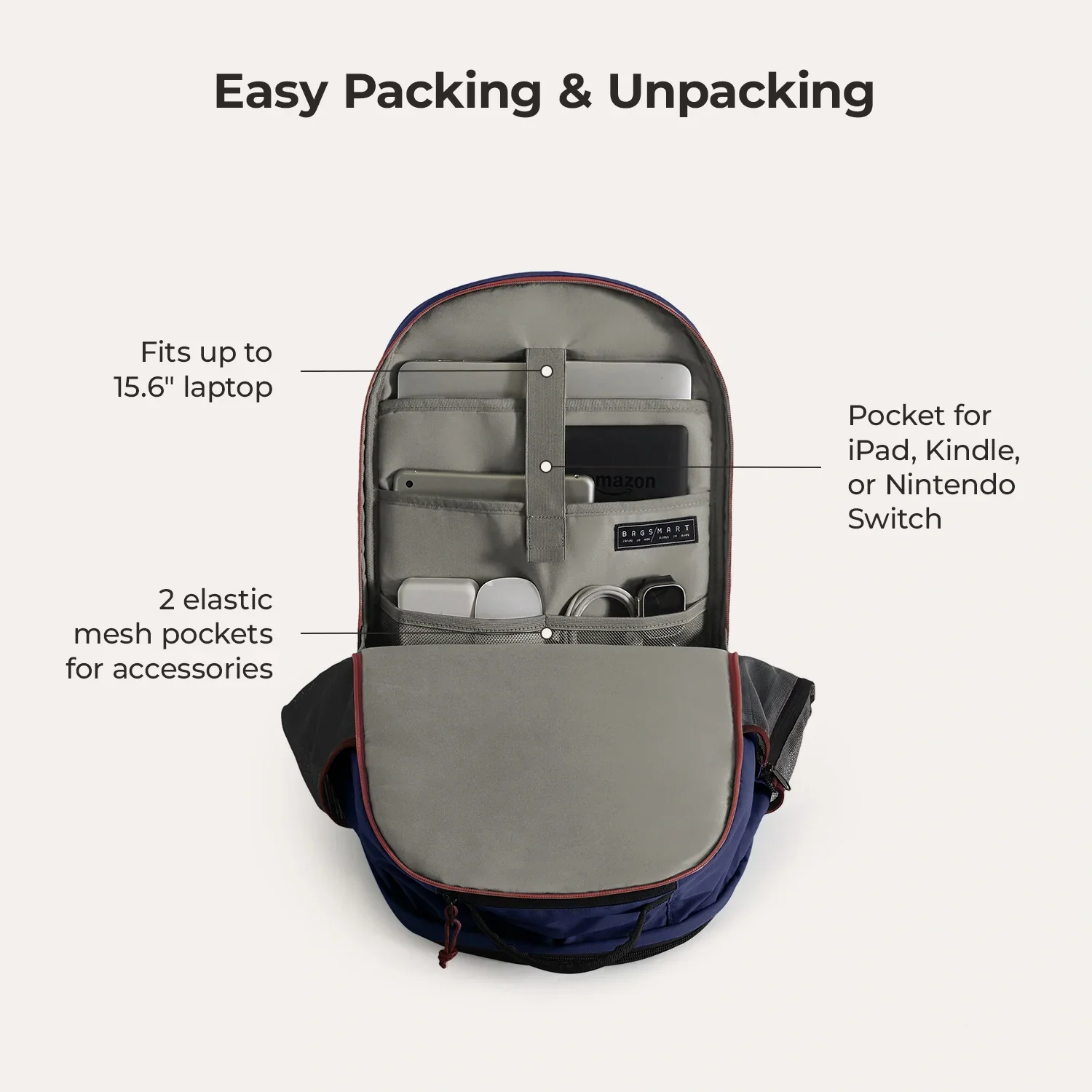 Focus 15.6" Laptop Backpack - Image 67