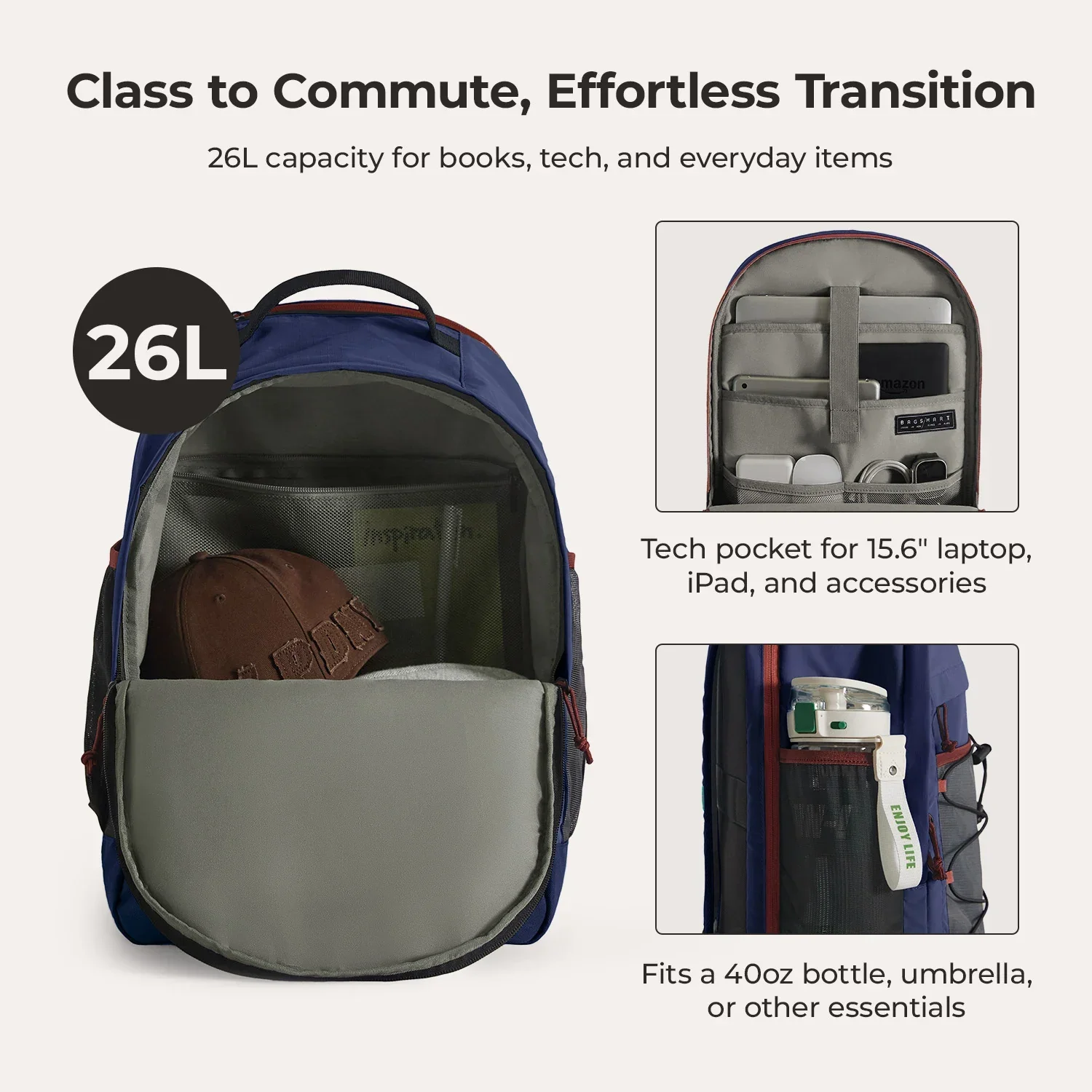 Focus 15.6" Laptop Backpack - Image 70
