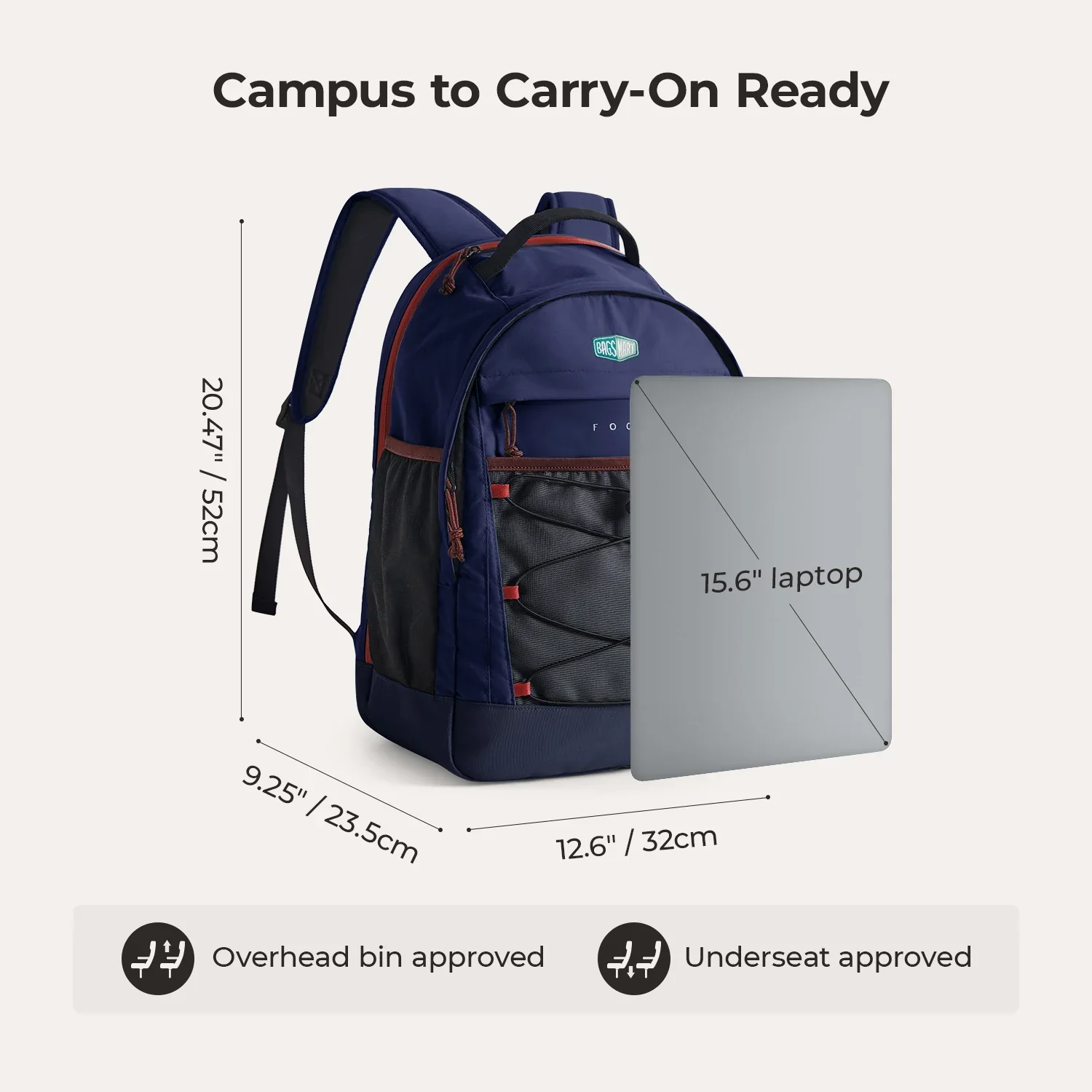 Focus 15.6" Laptop Backpack - Image 75