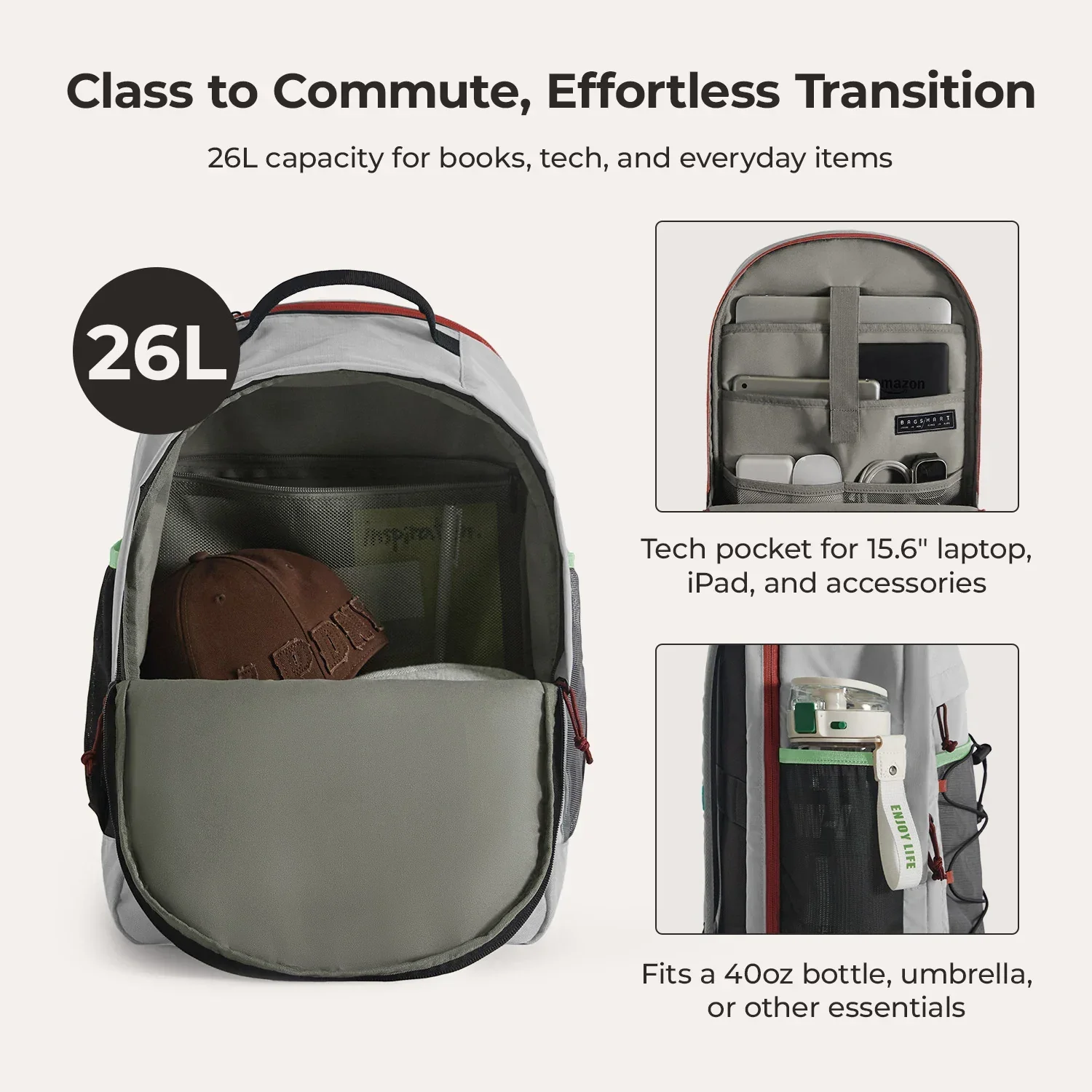 Focus 15.6" Laptop Backpack - Image 91