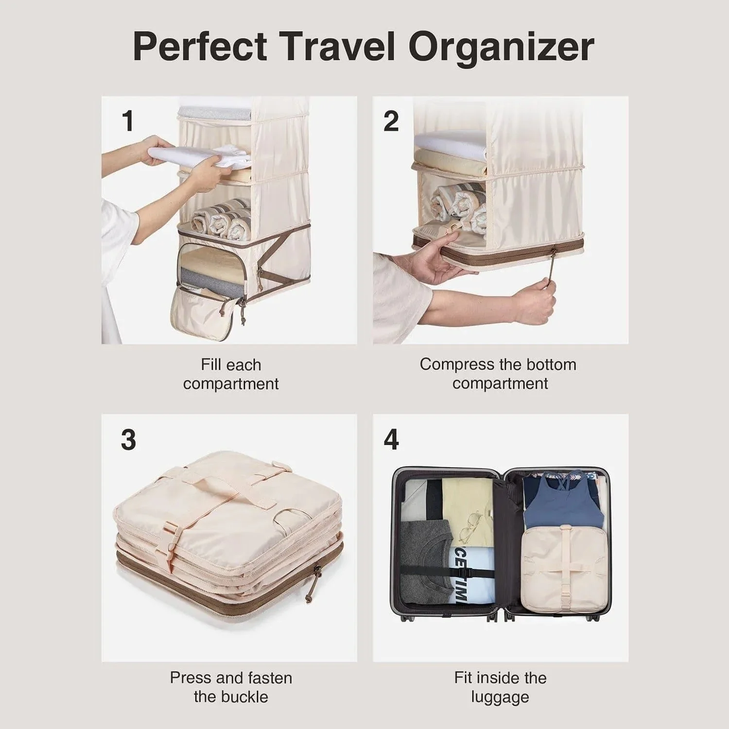 Hanging Foldable Compression Packing Cubes - Image 3
