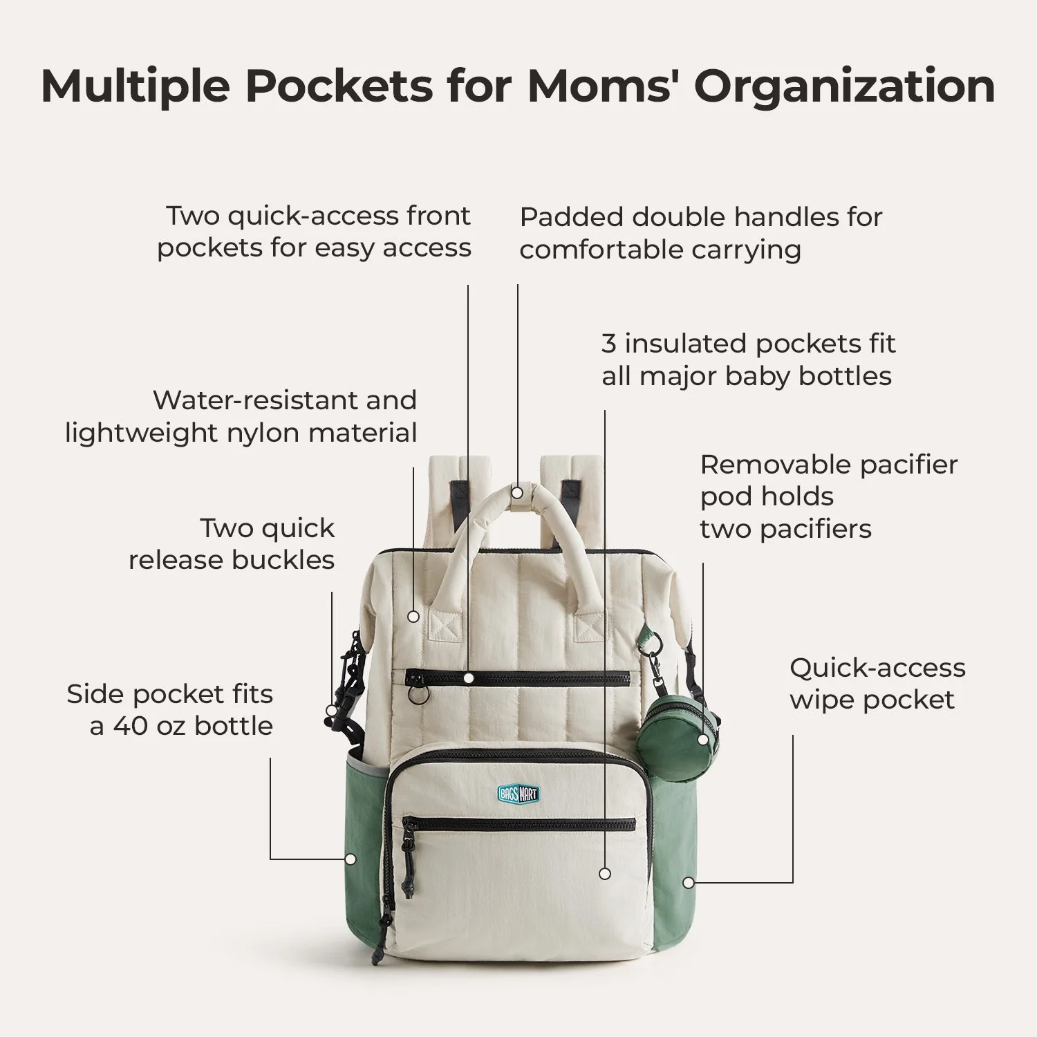 Paz 25L Diaper Backpack - Image 11