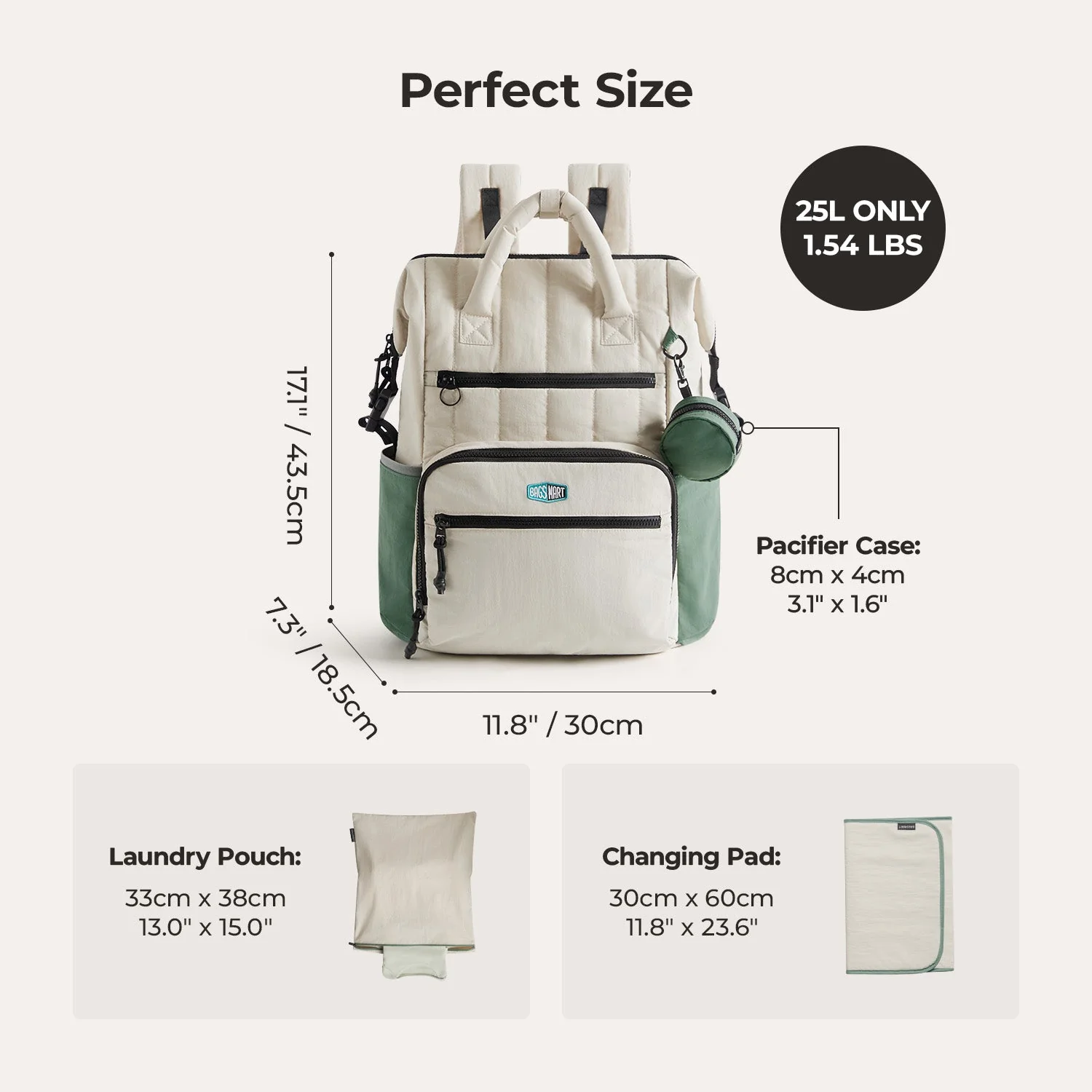 Paz 25L Diaper Backpack - Image 4
