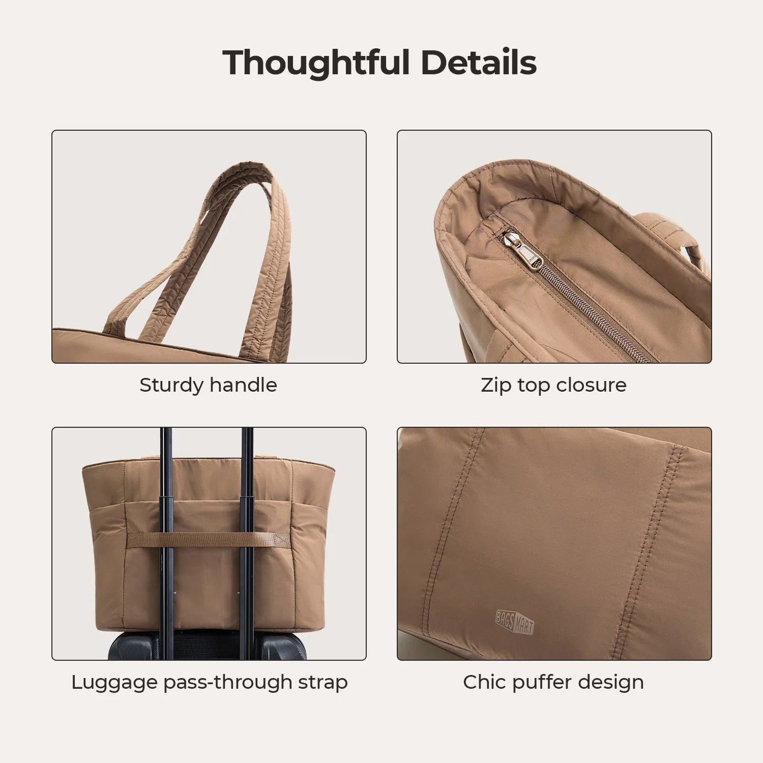 Puffy Tote Bag - Image 3