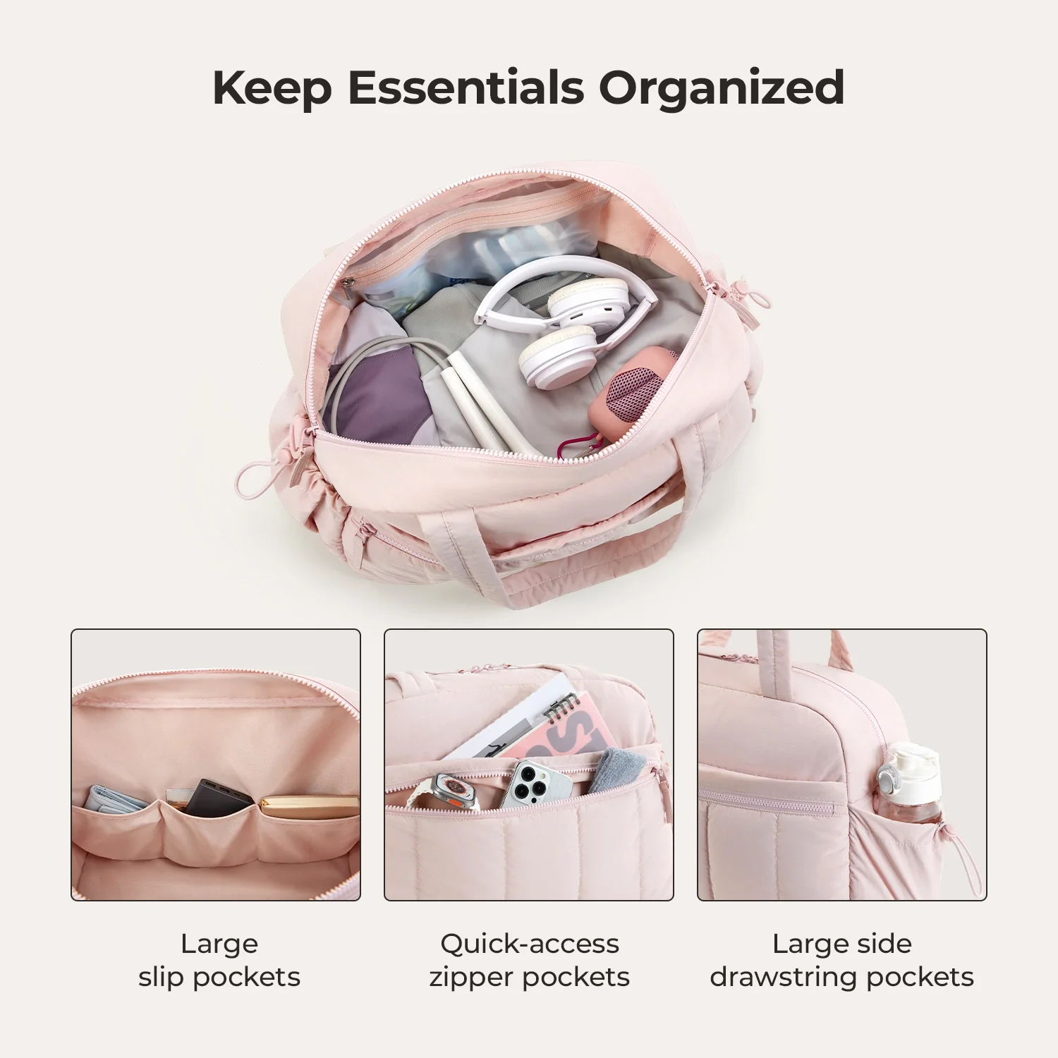 Puffy Water-Resistant Gym & Travel Duffle Bag - Image 15