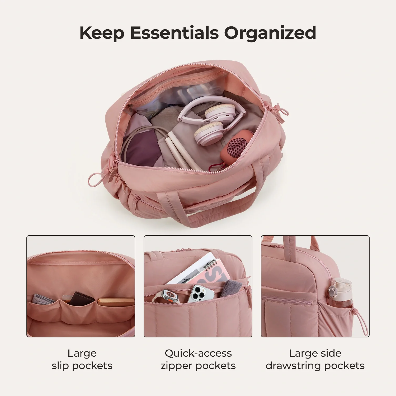 Puffy Water-Resistant Gym & Travel Duffle Bag - Image 21
