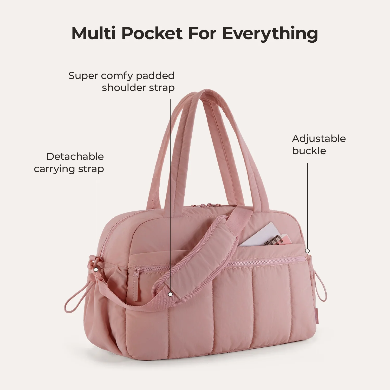 Puffy Water-Resistant Gym & Travel Duffle Bag - Image 23