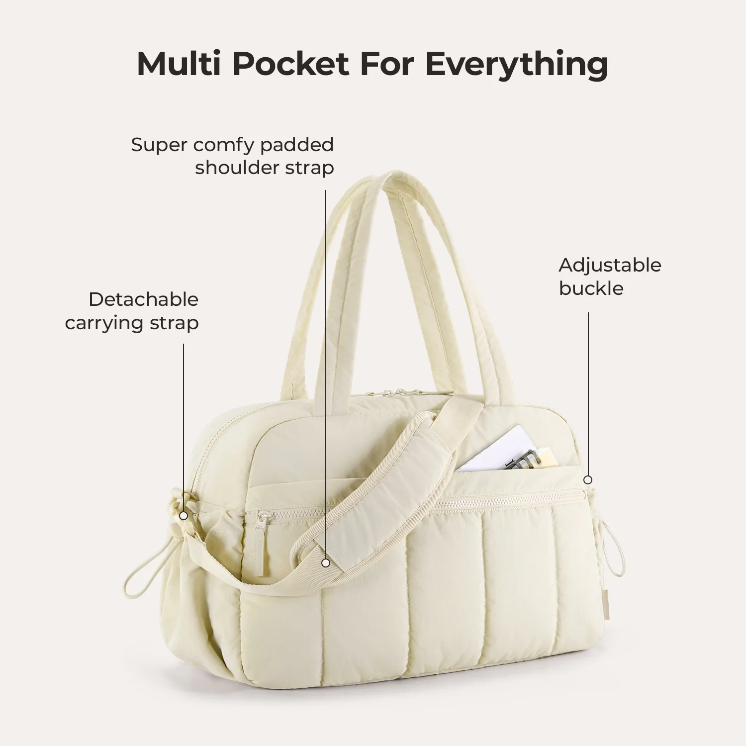 Puffy Water-Resistant Gym & Travel Duffle Bag - Image 37