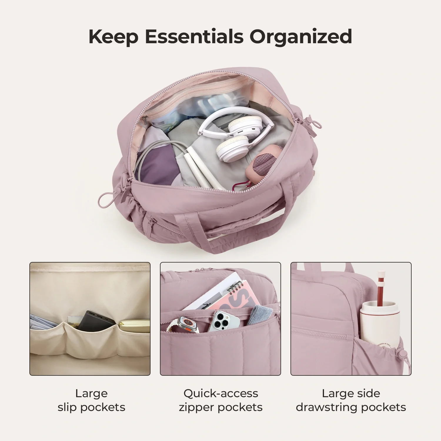 Puffy Water-Resistant Gym & Travel Duffle Bag - Image 52