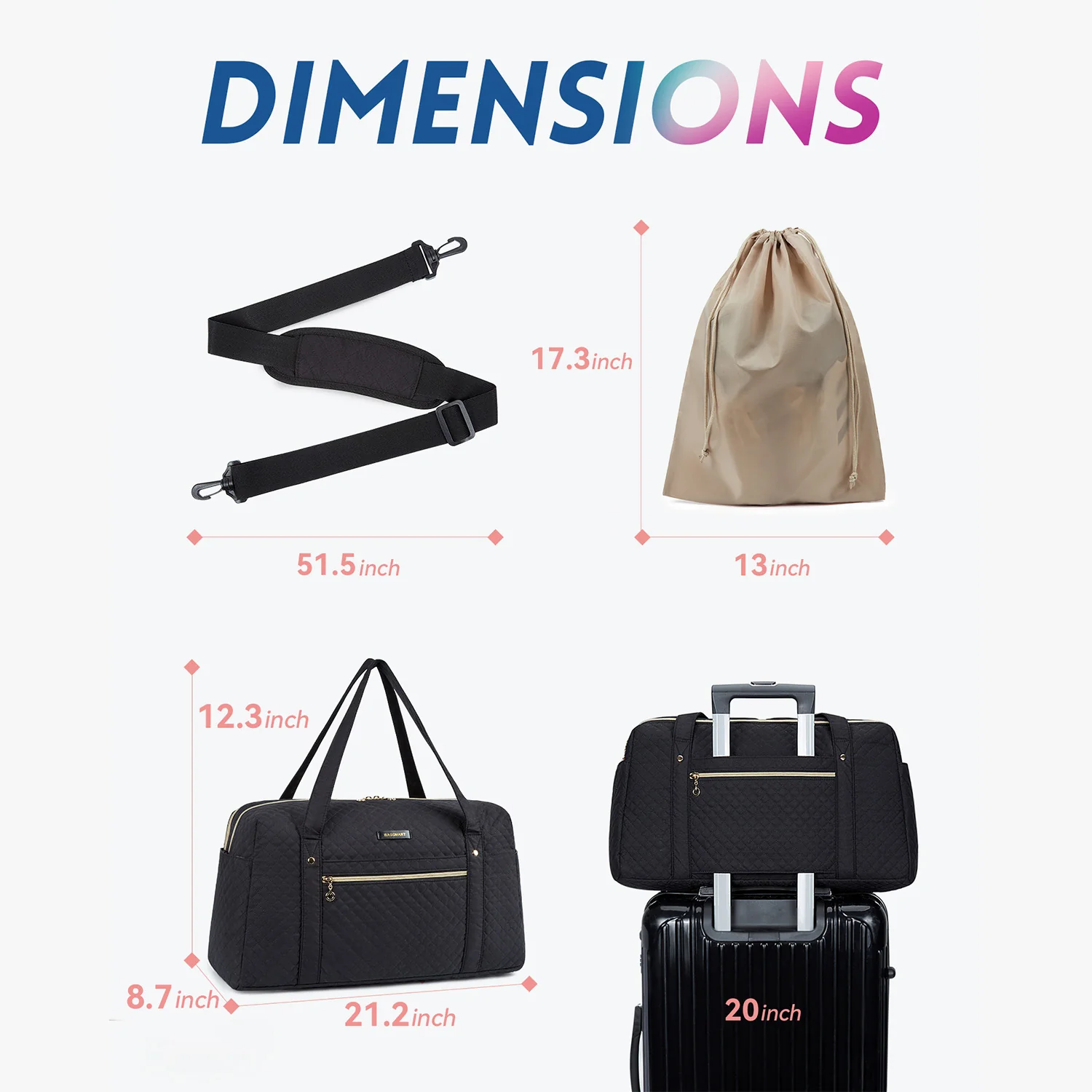 Weekender 31L Overnight Duffle Bag - Image 9