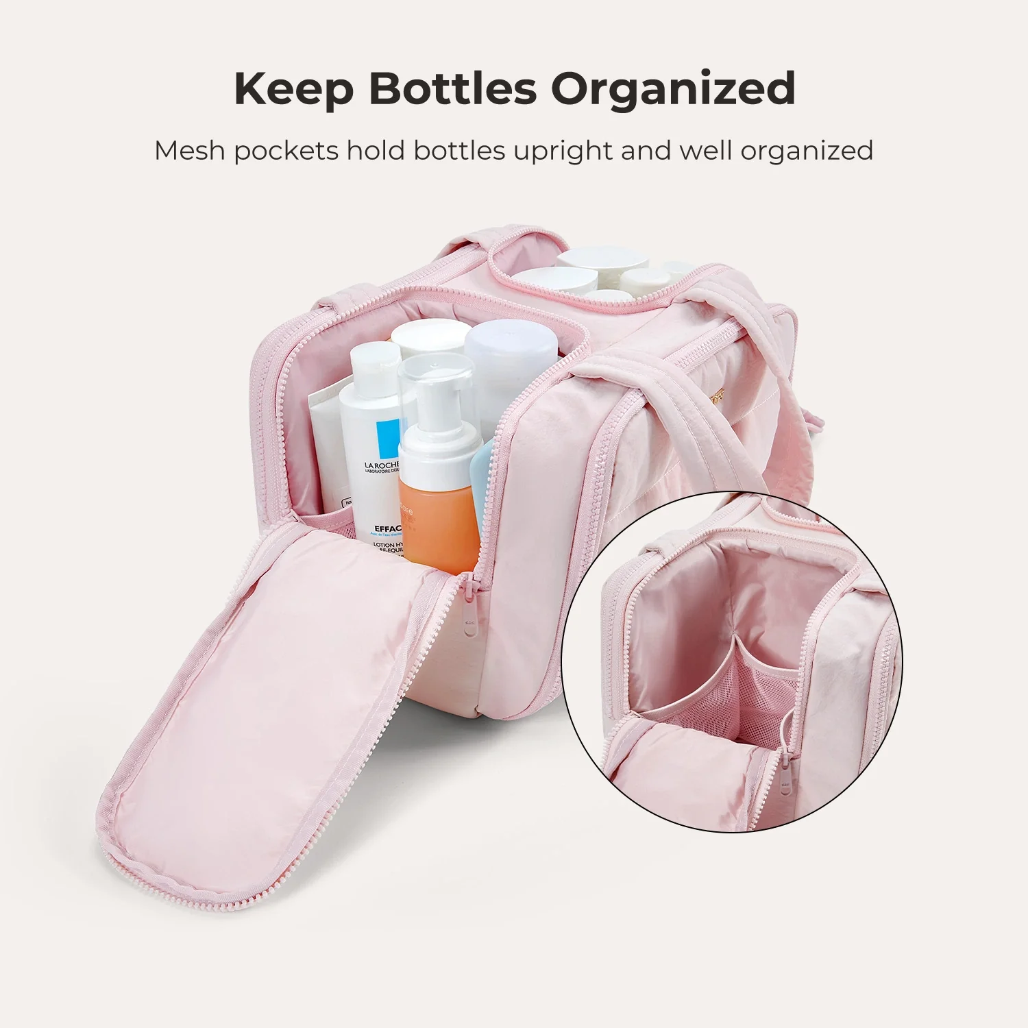 Crush Toiletry Bag & Bubble Puffy Tote Travel Set - Image 10