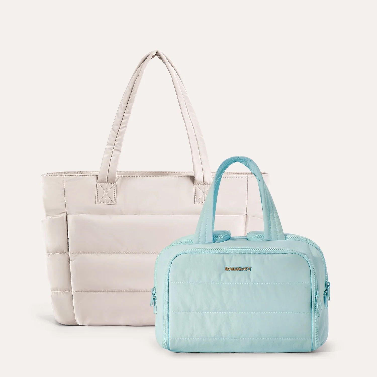 Crush Toiletry Bag & Bubble Puffy Tote Travel Set - Image 14