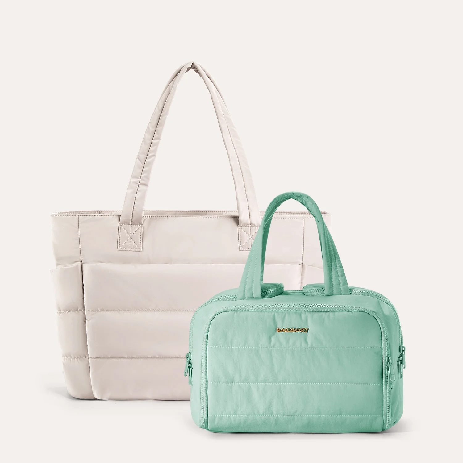 Crush Toiletry Bag & Bubble Puffy Tote Travel Set - Image 17