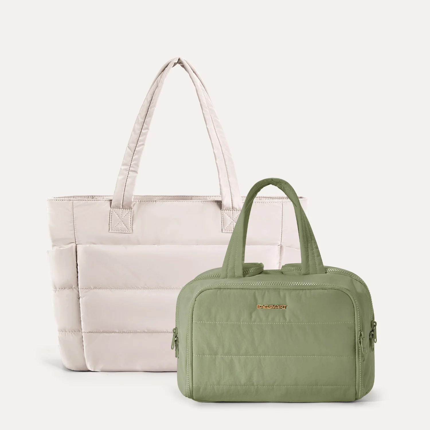 Crush Toiletry Bag & Bubble Puffy Tote Travel Set - Image 22