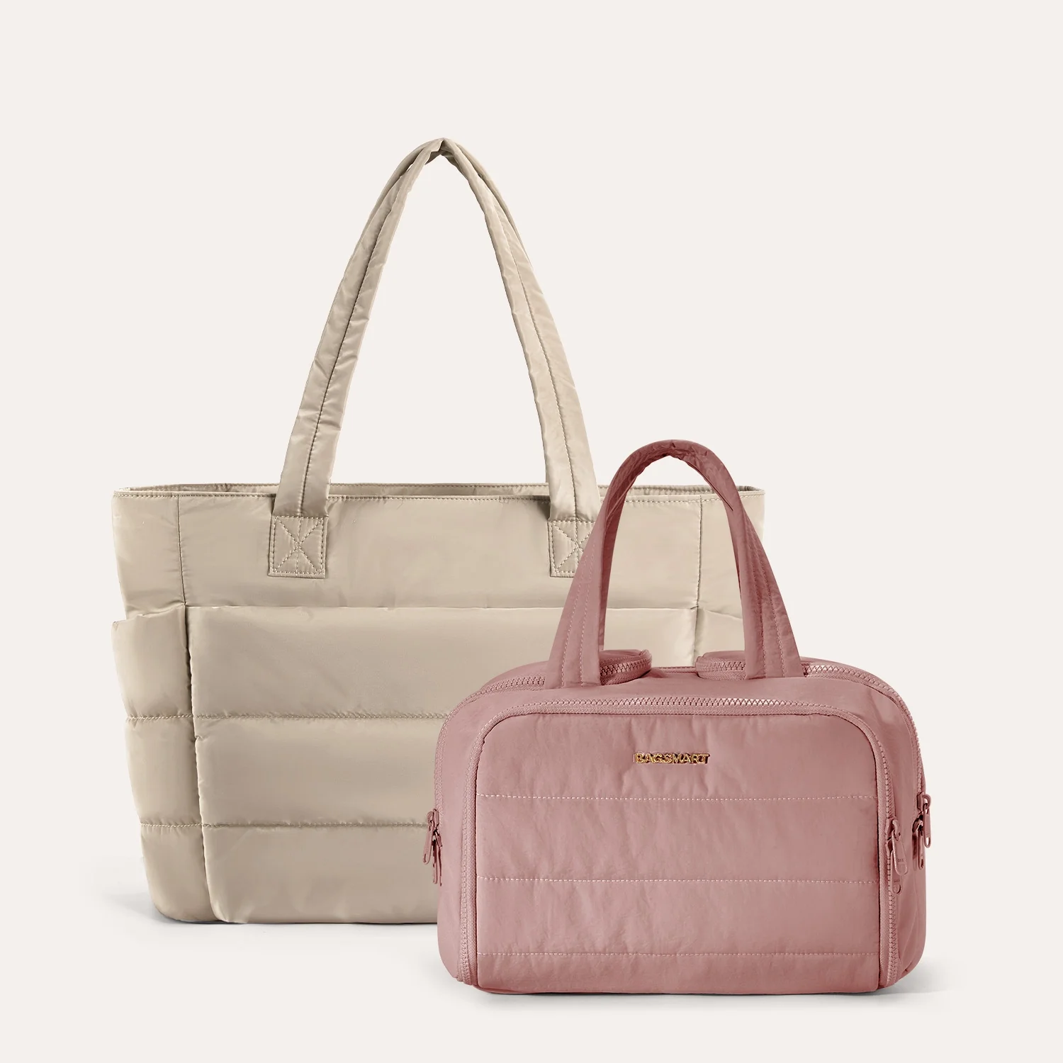 Crush Toiletry Bag & Bubble Puffy Tote Travel Set - Image 26